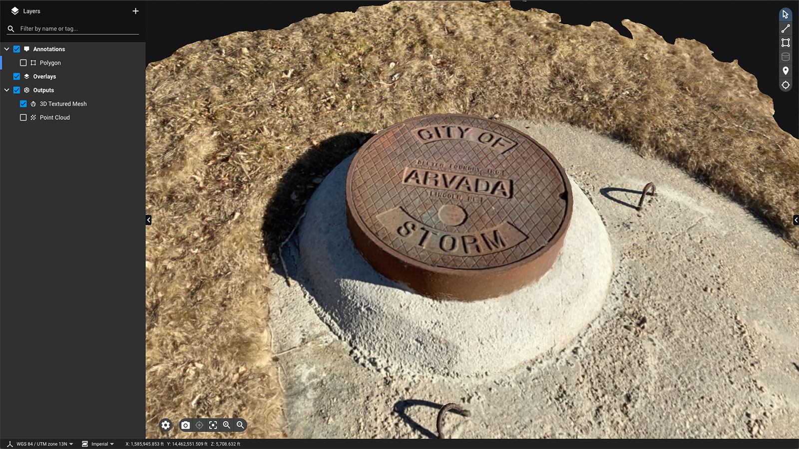 A storm drain