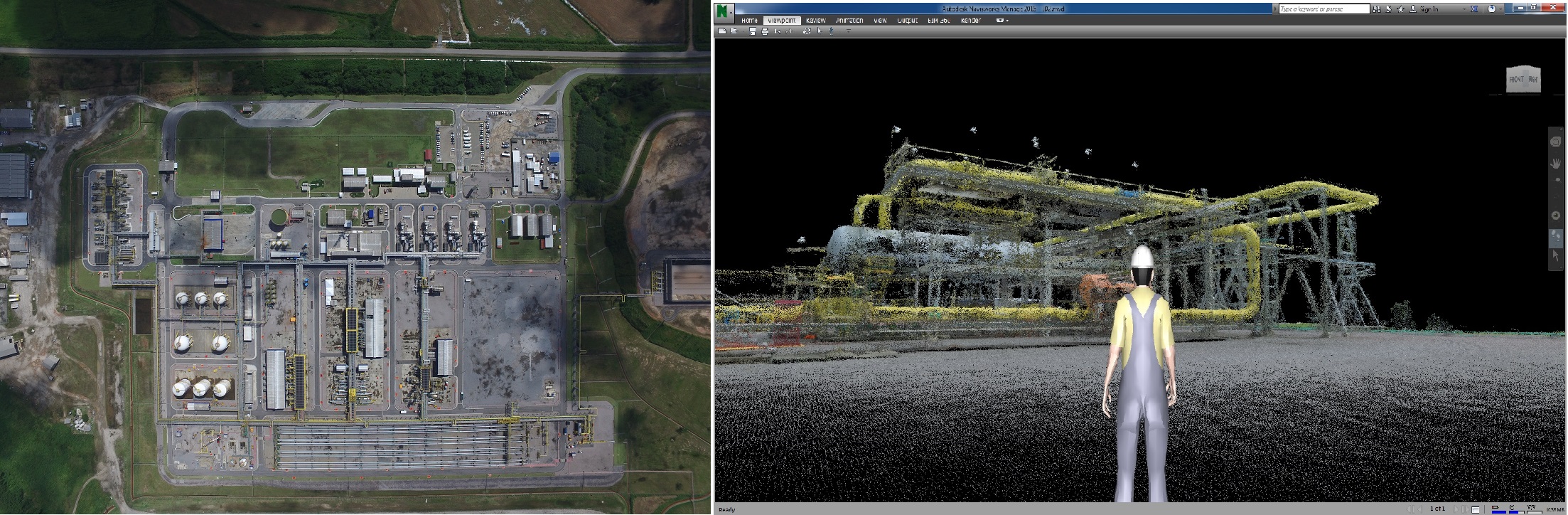 Industrial inspection results of the oil plant mapping project in Pix4Dmapper