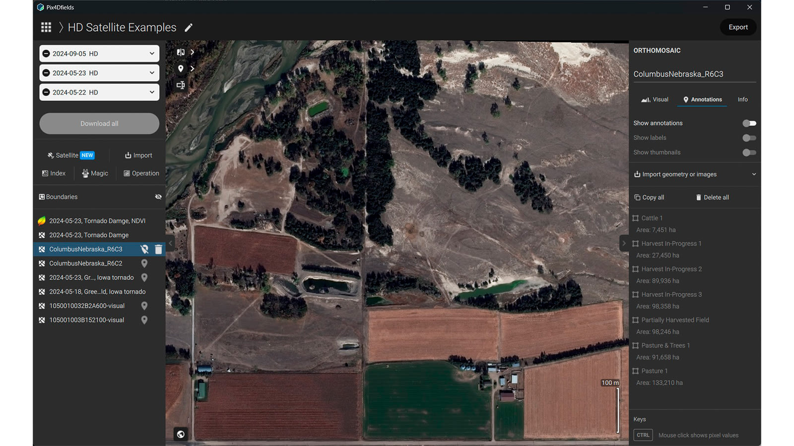 PIX4Dfields 2.12: imágenes de satélite de alta resolución | Pix4D