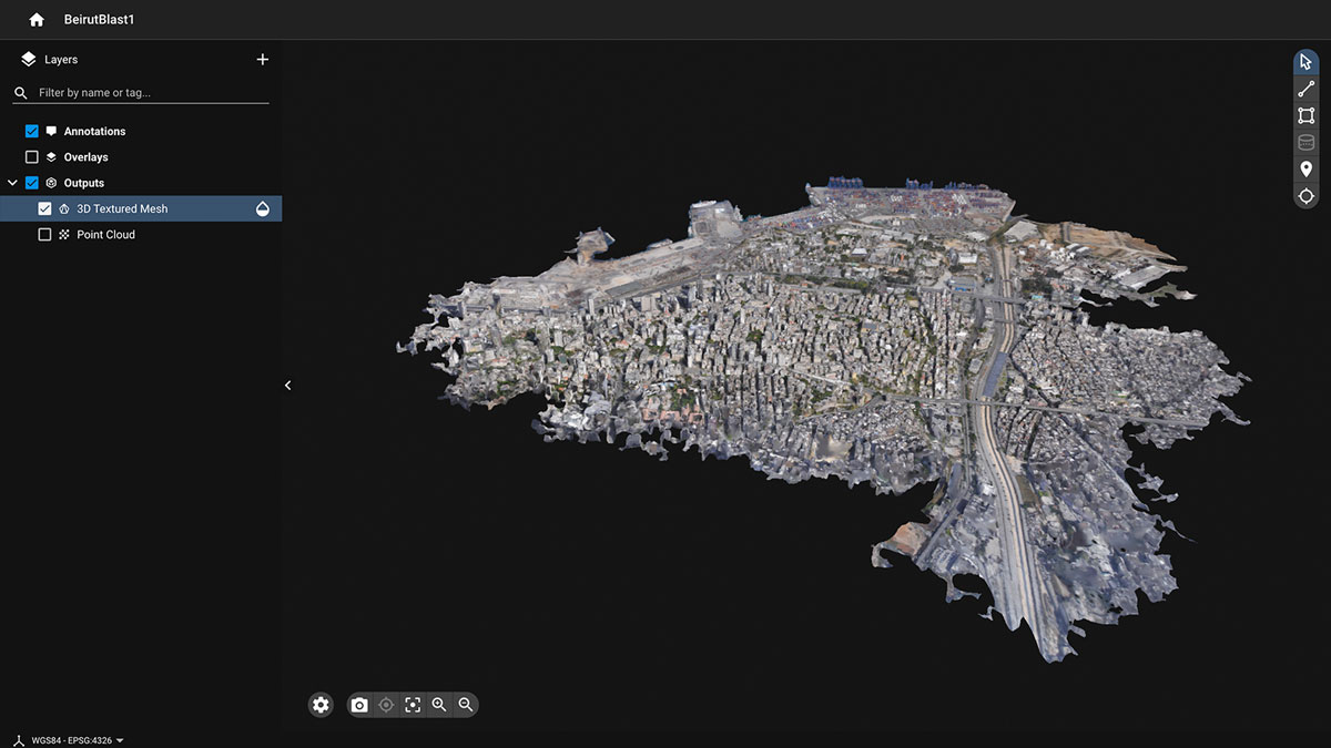 A point cloud of the final map