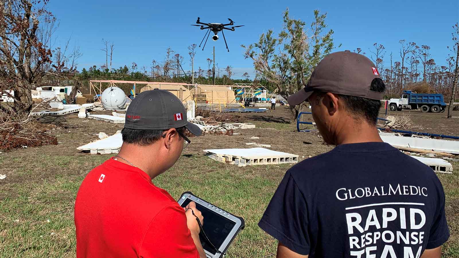 Flying-a-drone-in-a-hurricane-affected-area