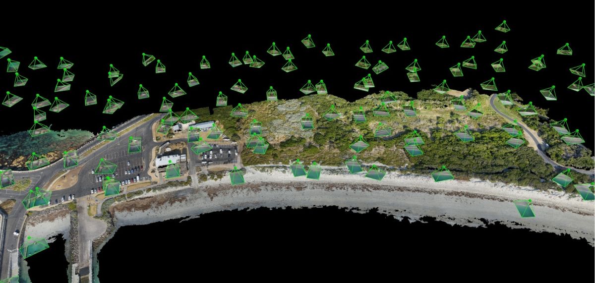 Erosion Volume Measurement Storm Pix4d pix4dmapper point cloud-1