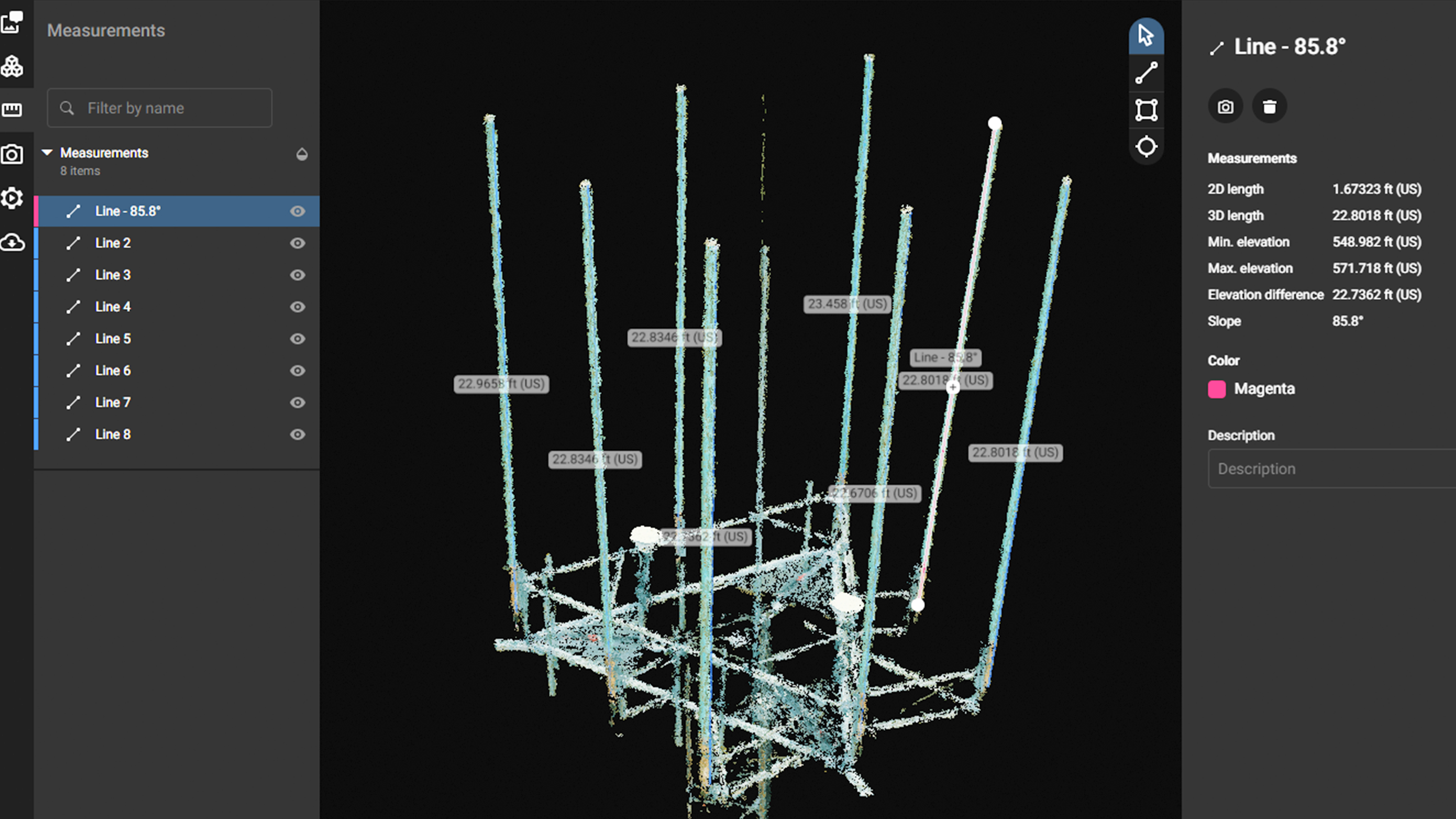 Measuring antennas’ angles on PIX4Dinspect