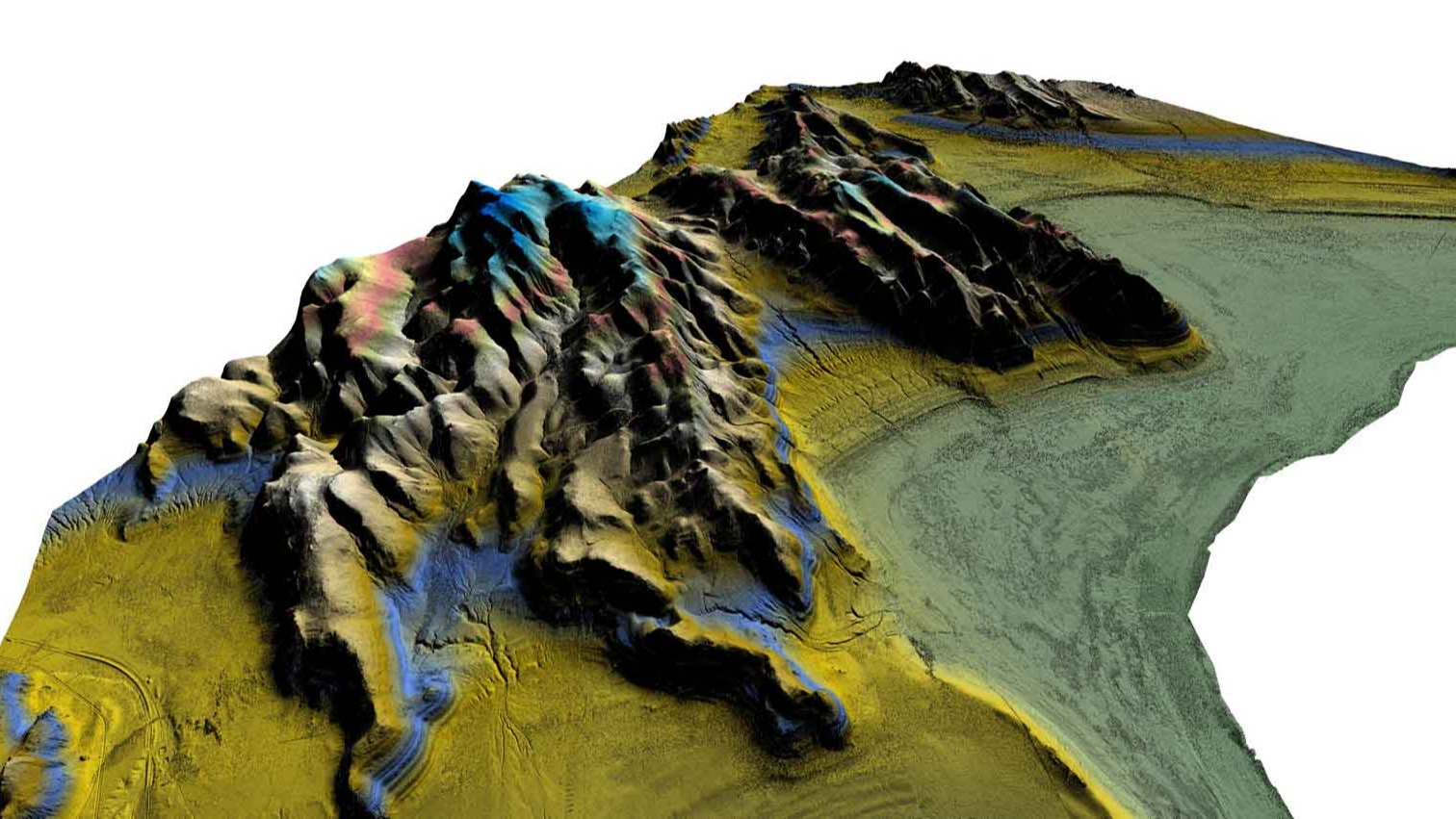 large 3D model created with drone mapping software