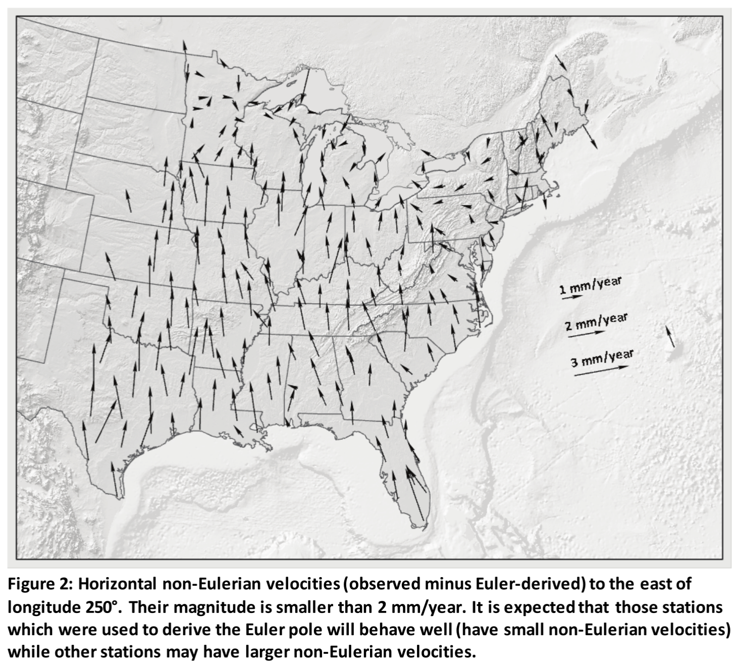(Figure 2): Eastern US Non-Eulerian Residual Velocities
