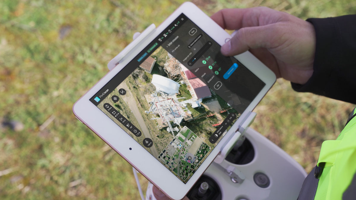 Pix4Dscan: drone flight planning app