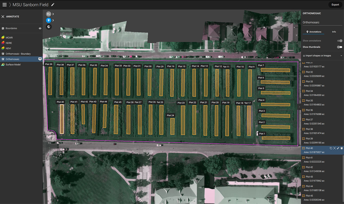 Boundaries in Pix4Dfields