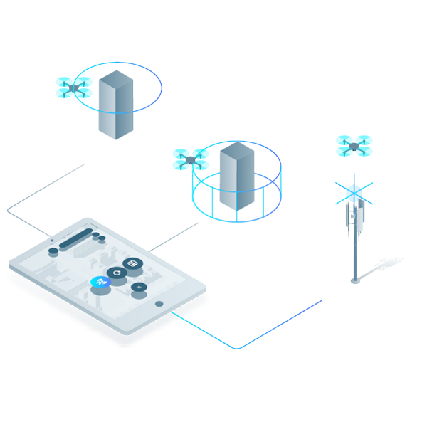semi-automatic flight specifically designed for cell towers