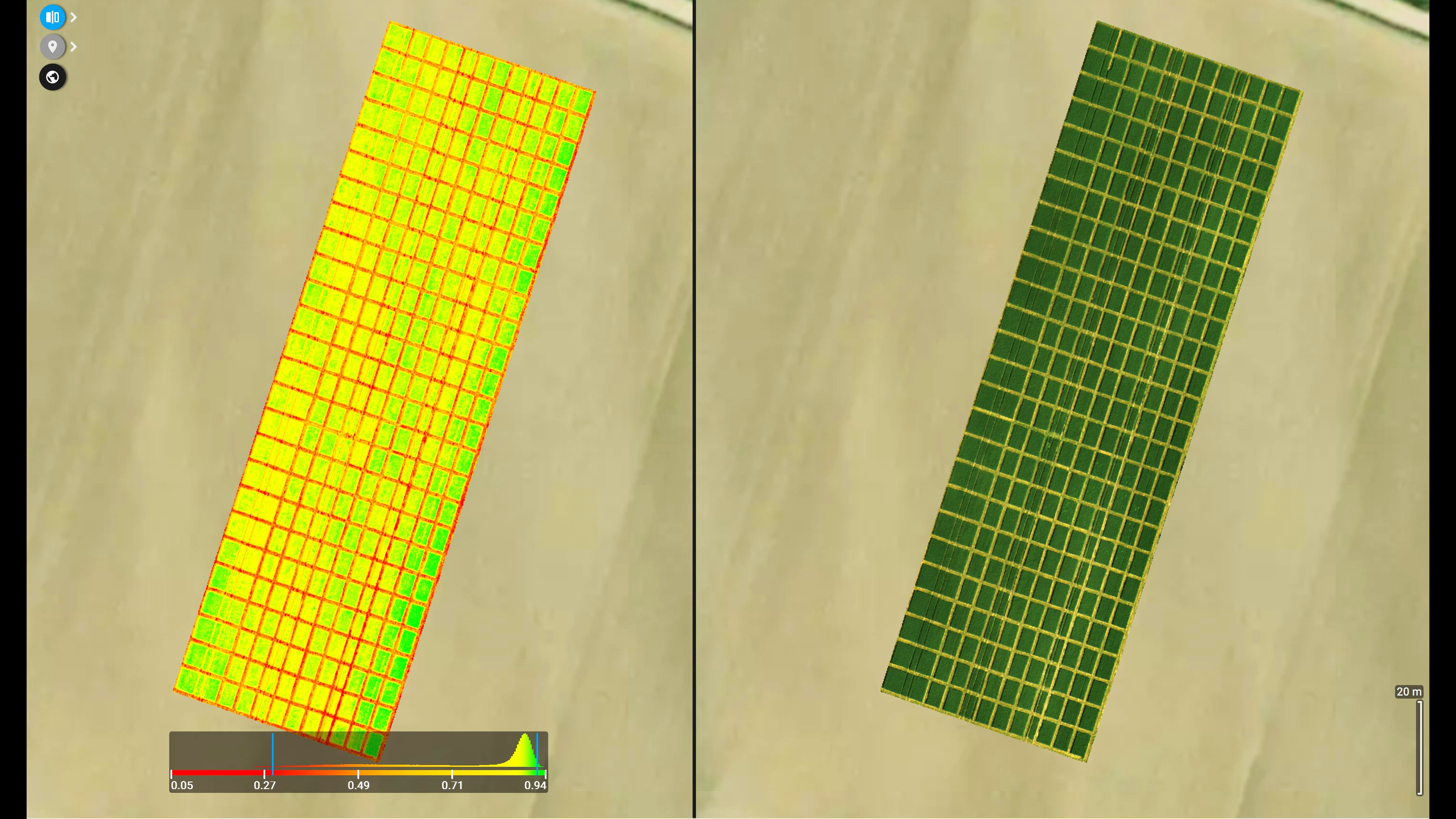 NDVI Index for the May dataset