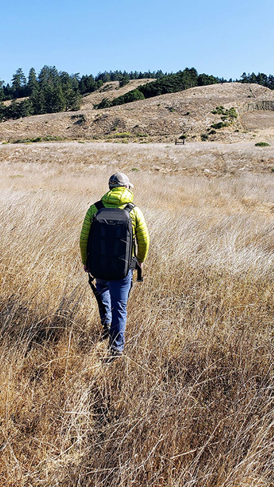 Walking-to-a-drone-flight-site