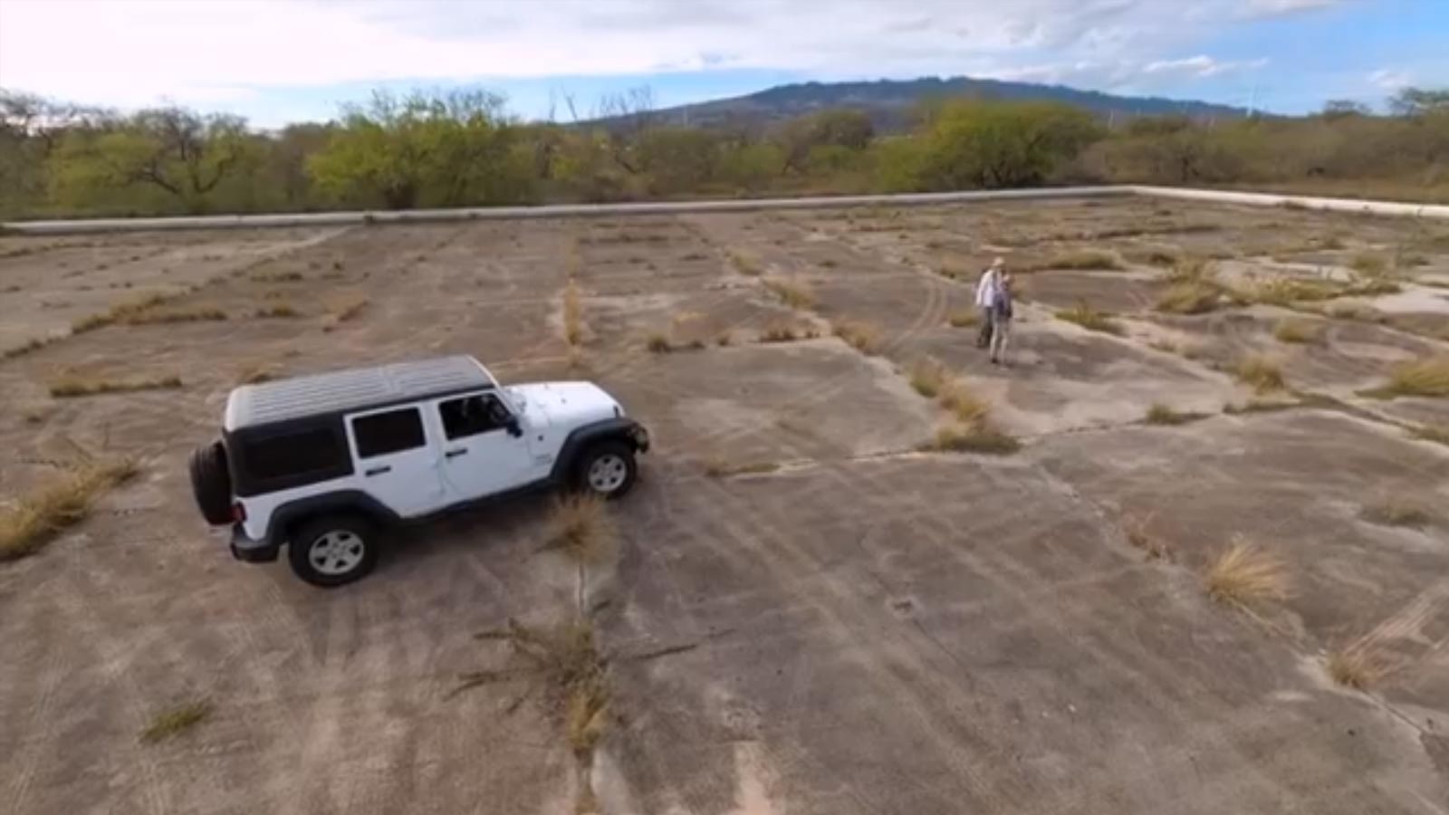 A WWII military airbase in its current condition