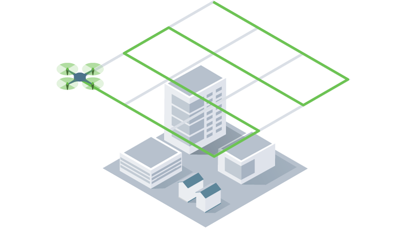 Plan your drone flight path in a double grid with Pix4Dcapture drone mapping app