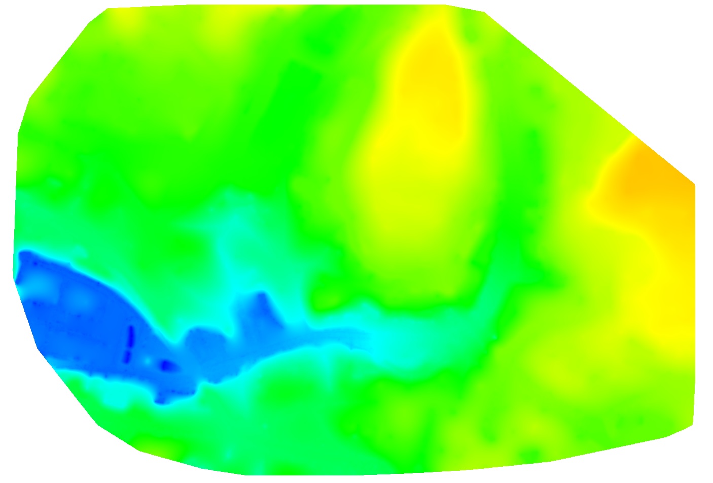 Digital Terrain Model of the city of Lausanne