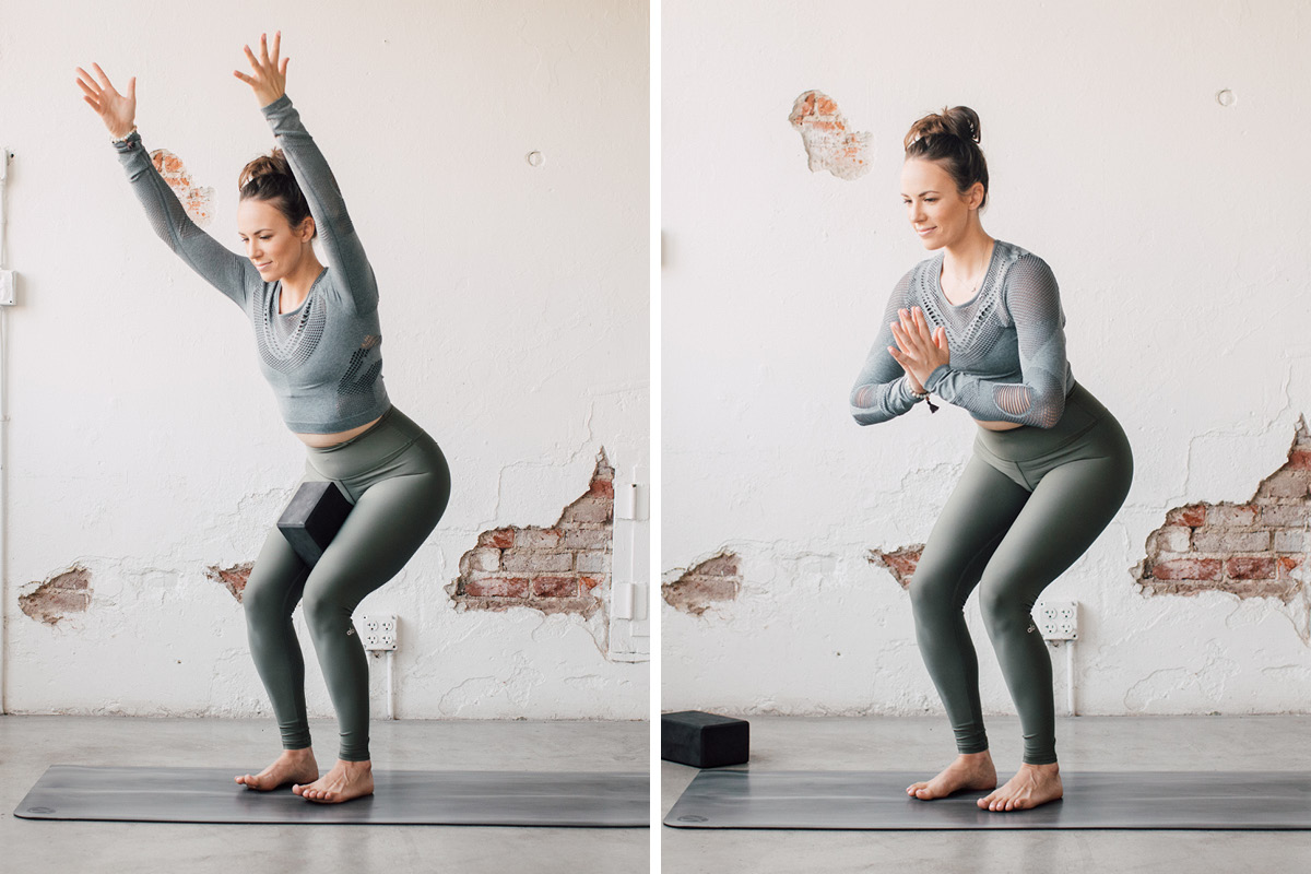 Hero pose (virasana) modifications and prop variations - Body Positive Yoga