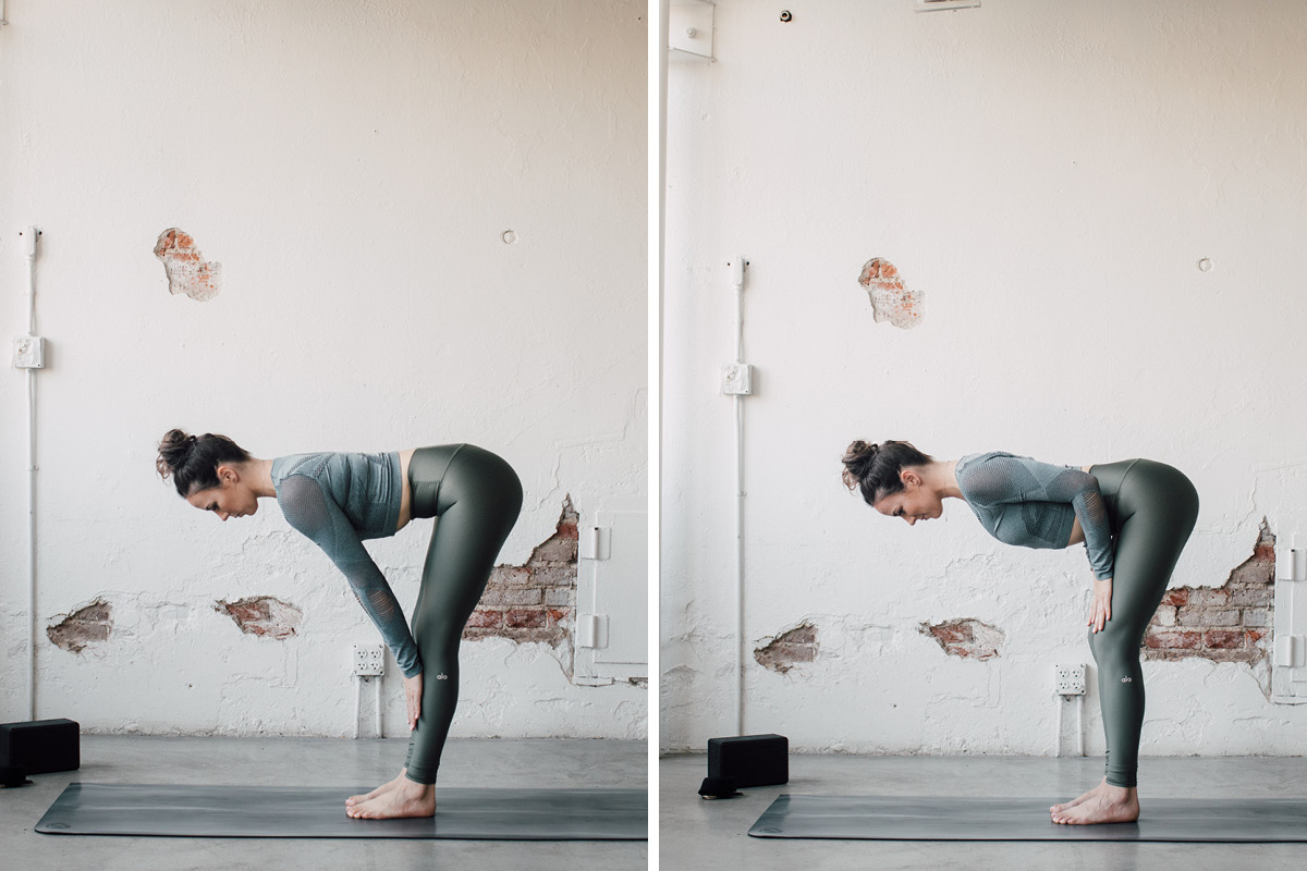 Revolved Extended Triangle Pose