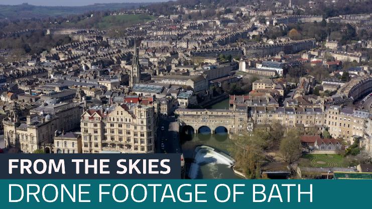 Incredible drone footage shows Bath from the skies - Latest From ITV News