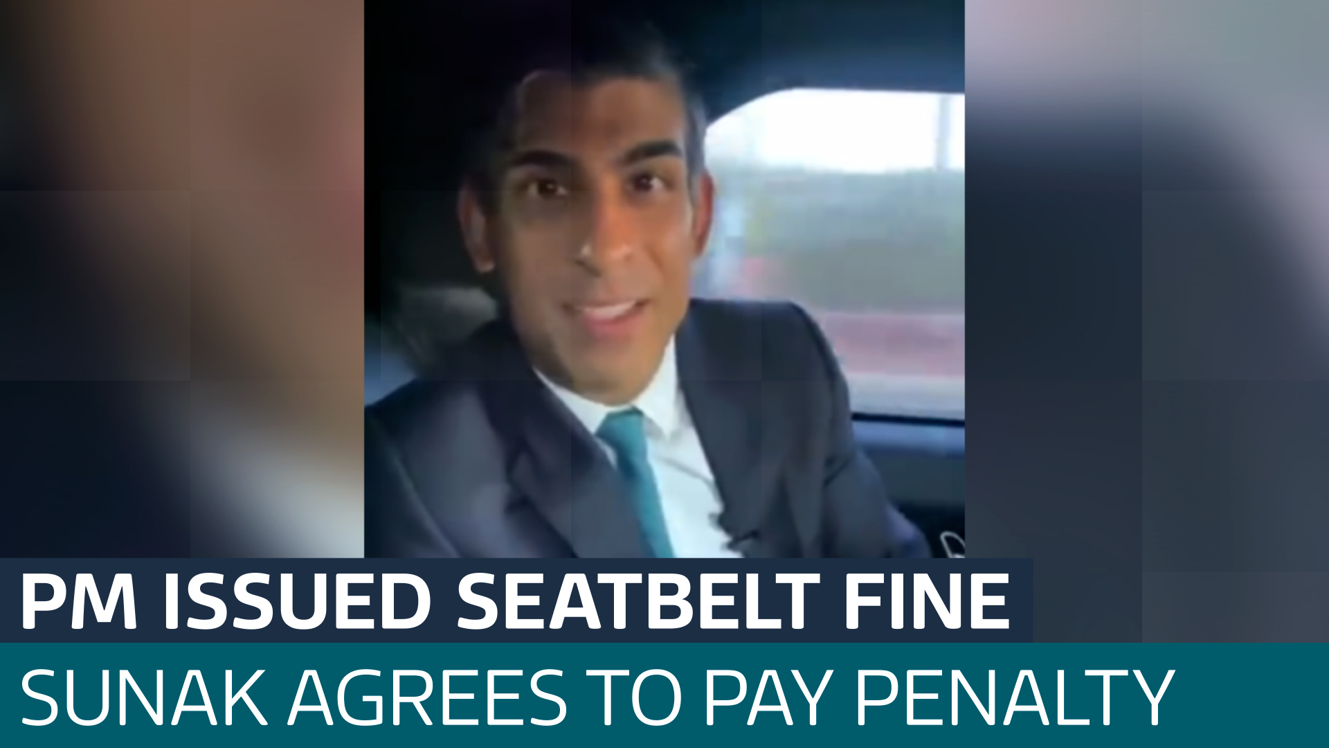 Rishi Sunak Accepts Fine For Not Wearing Seatbelt In Moving Car Latest From Itv News