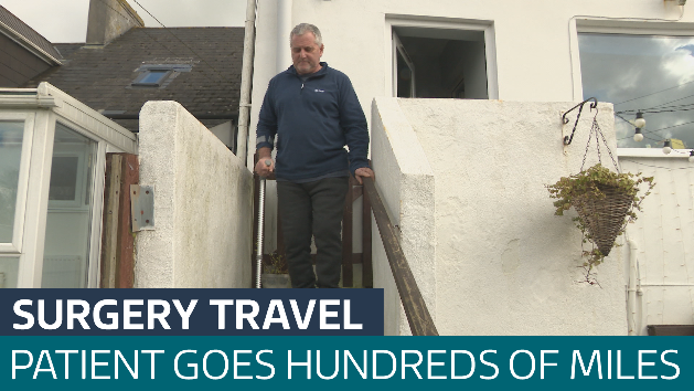 Man has NHS surgery hundreds of miles from home - Latest From ITV News