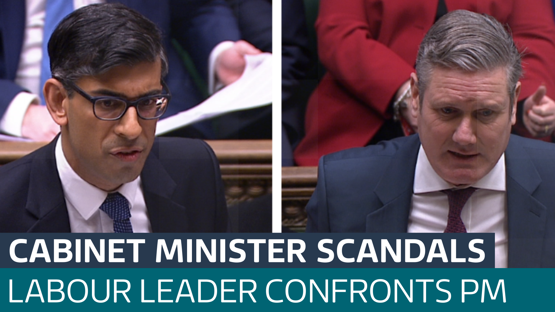 Keir Starmer Confronts Rishi Sunak During PMQS Over Recent Scandals ...