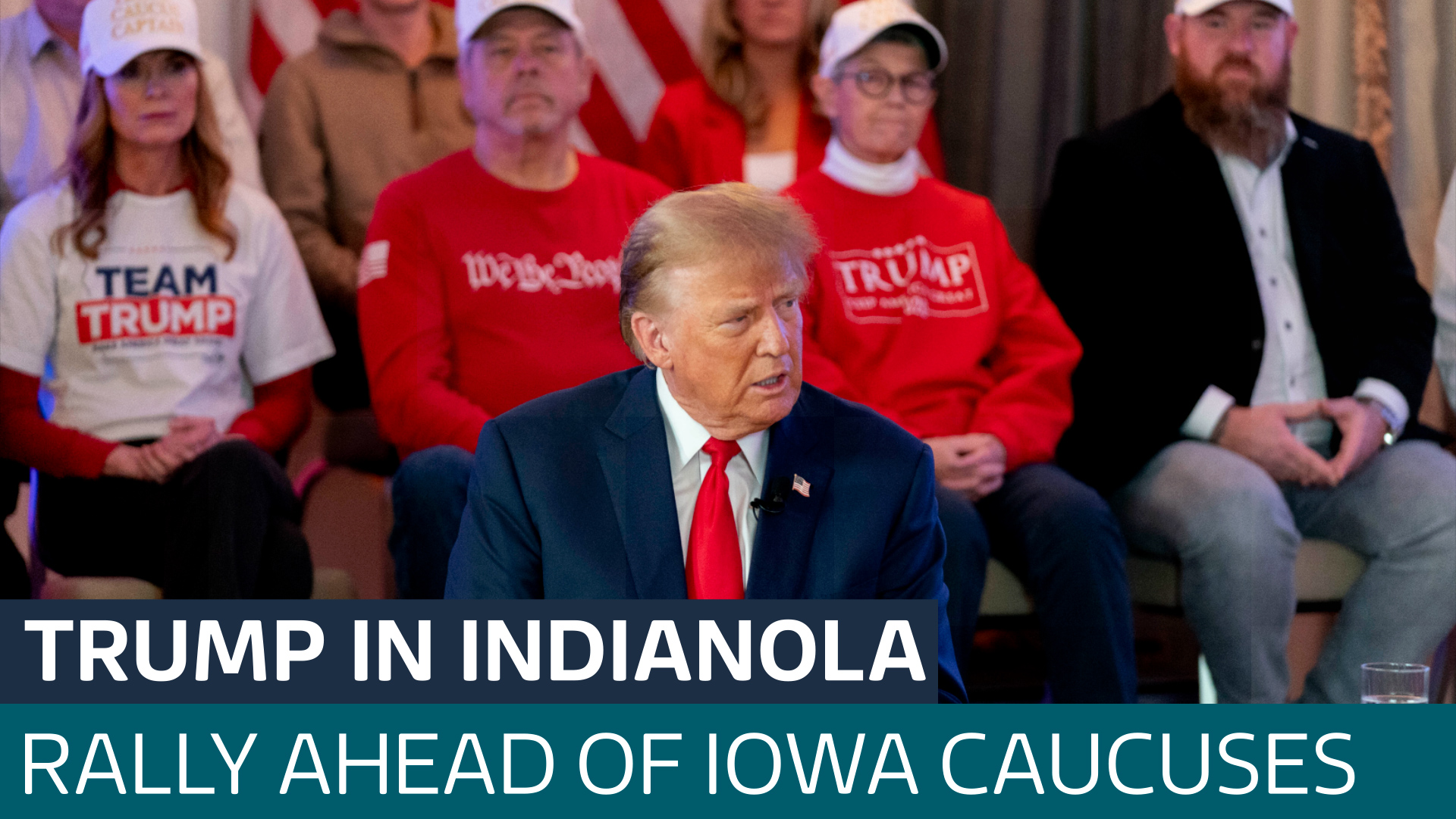 Voters queue from early hours for Trump rally despite plummeting