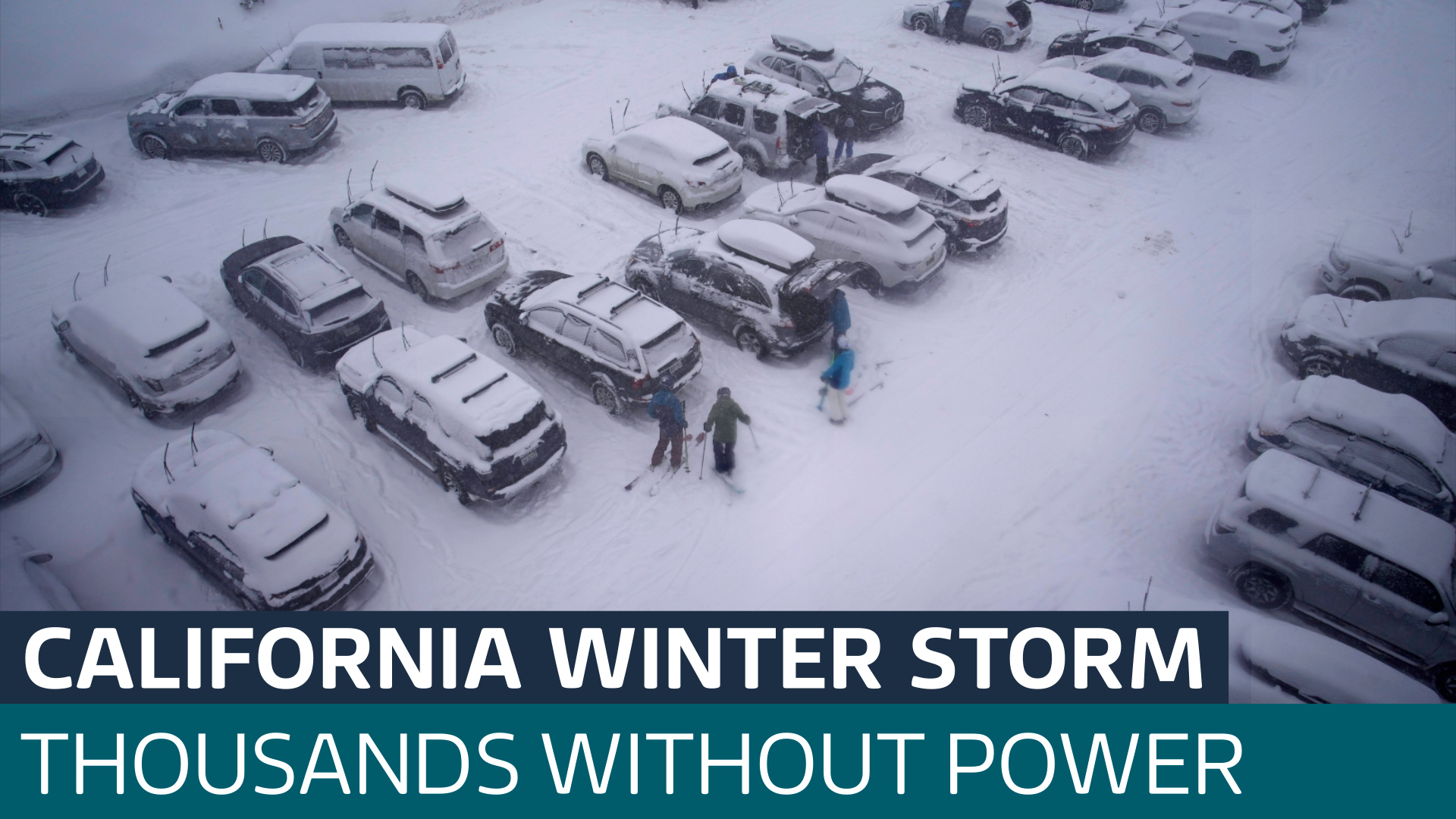 Thousands left without power in California following rare winter storm