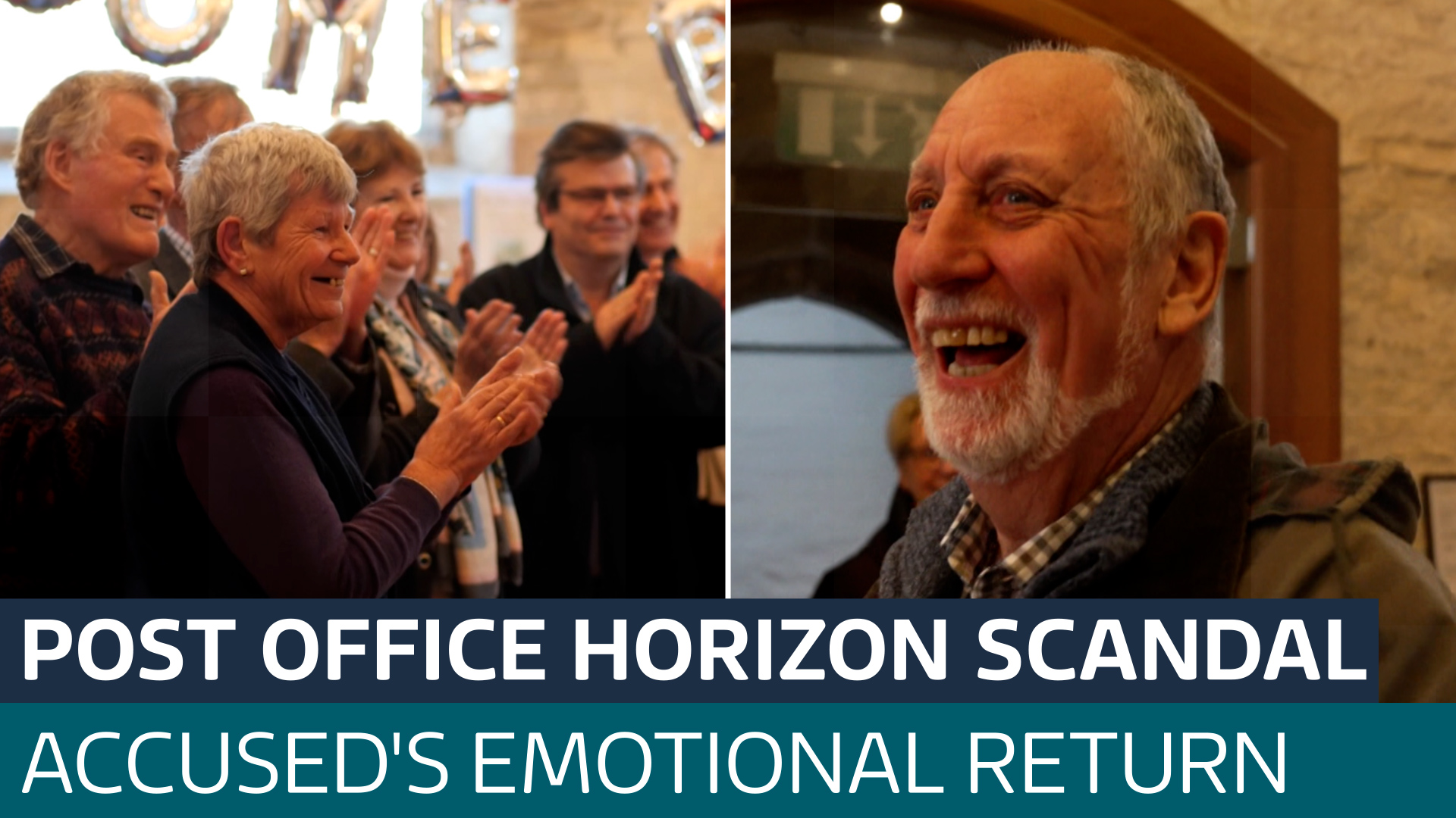 Wrongly accused former subpostmaster makes emotional journey back to