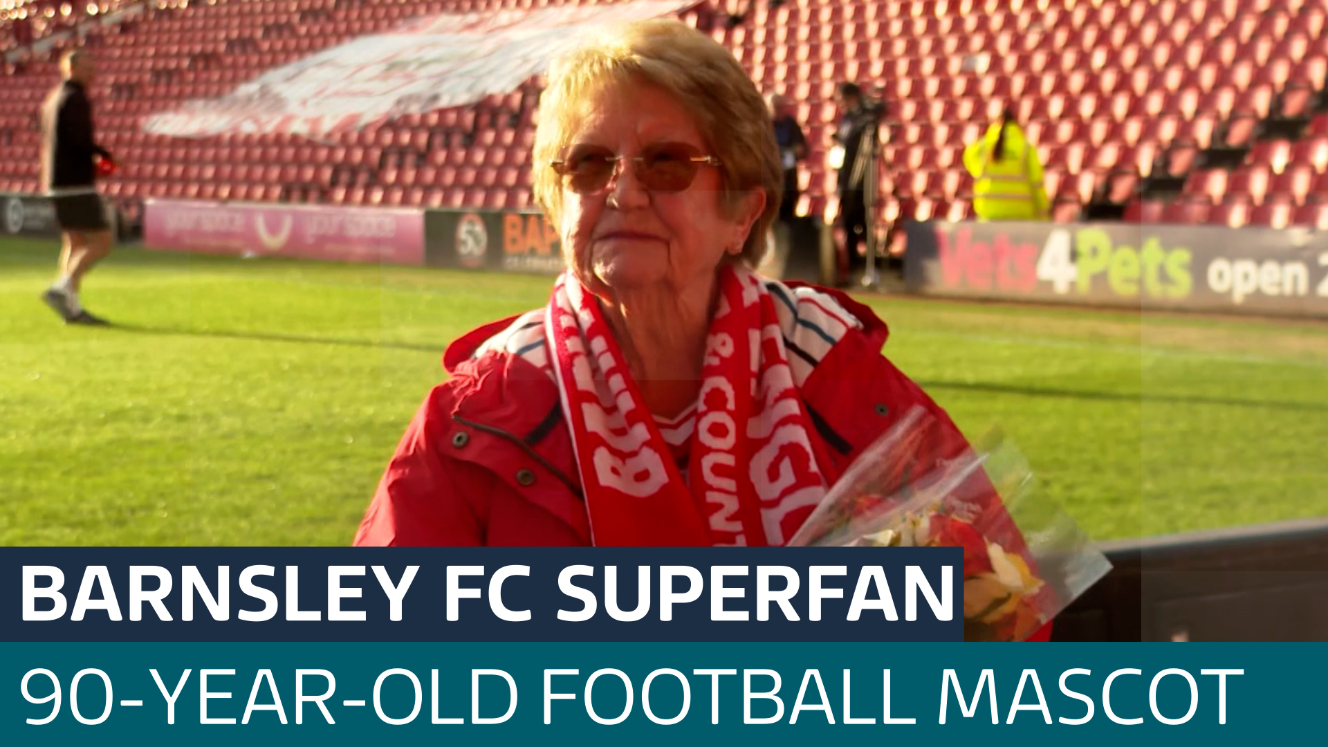 Lifelong Barnsley FC fan becomes the club's oldest mascot at 90 ...