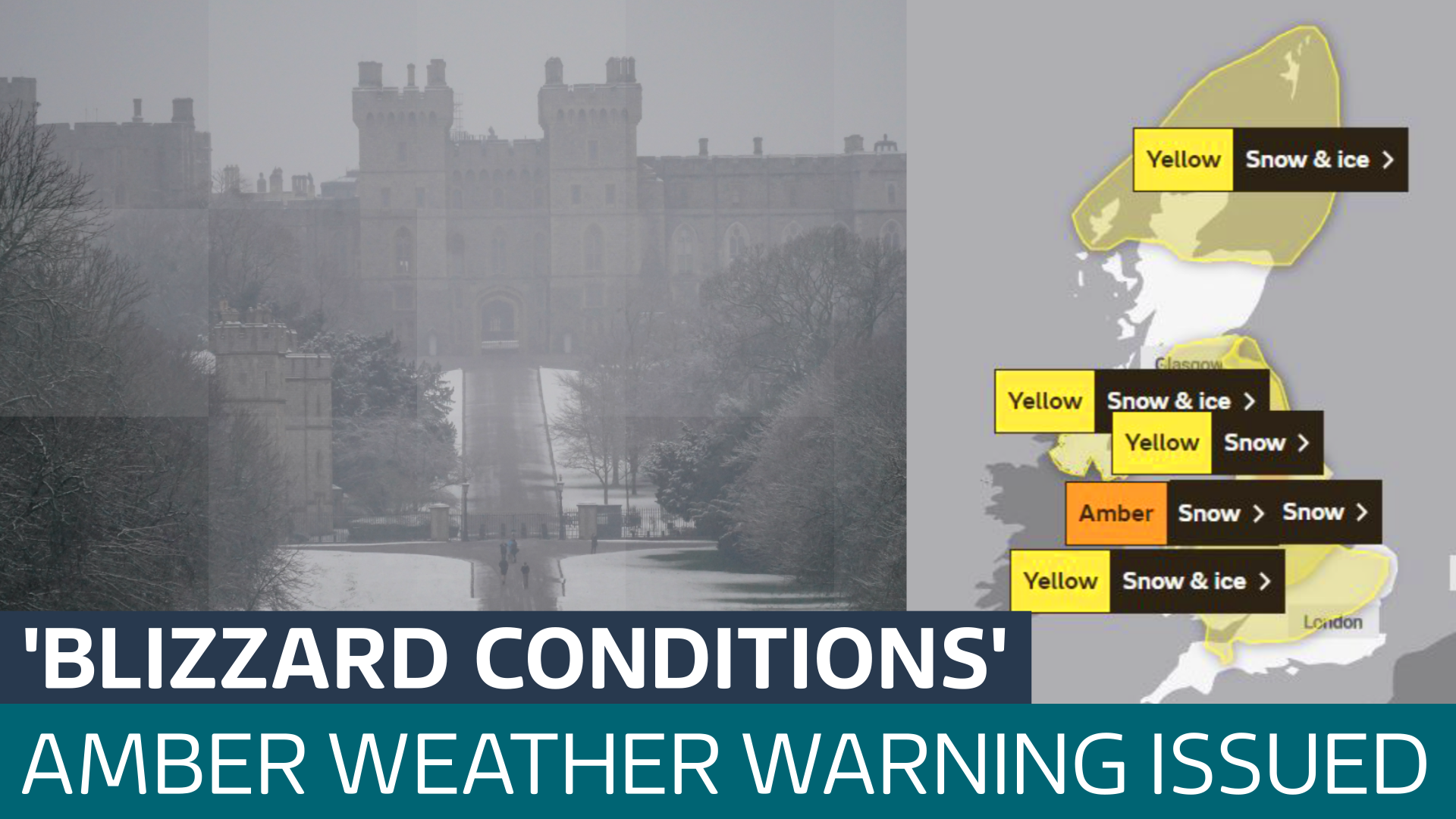 The Met Office Issues Amber Warning For Heavy Snow On Thursday And ...