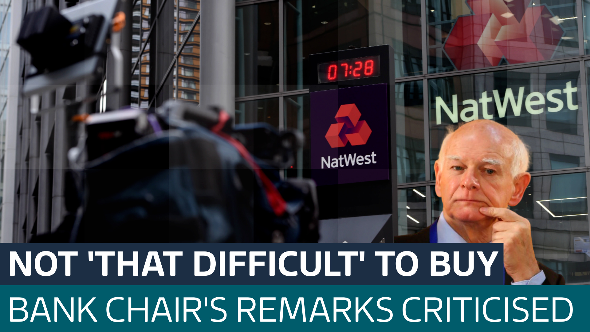 Natwest chairman under fire for comments that it's not 'that difficult