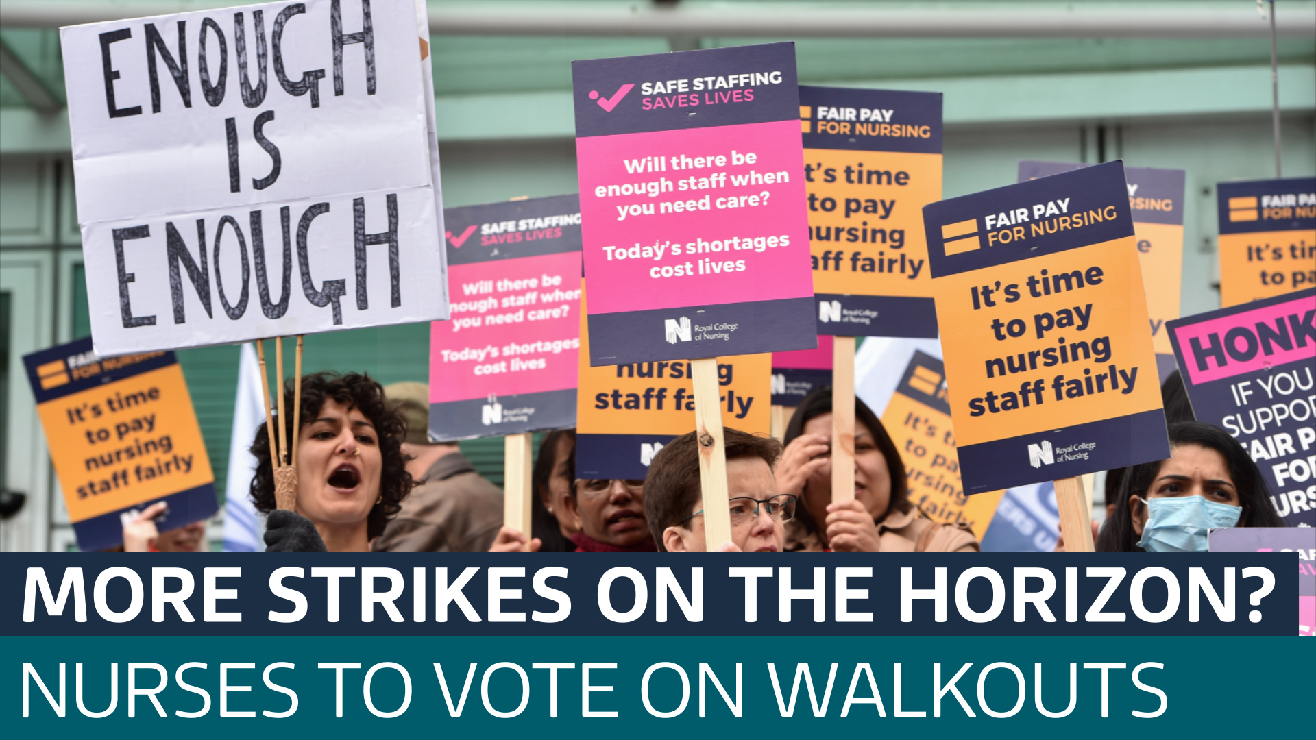 Nurses To Vote On Further Strike Action Despite Other Unions Agreeing ...