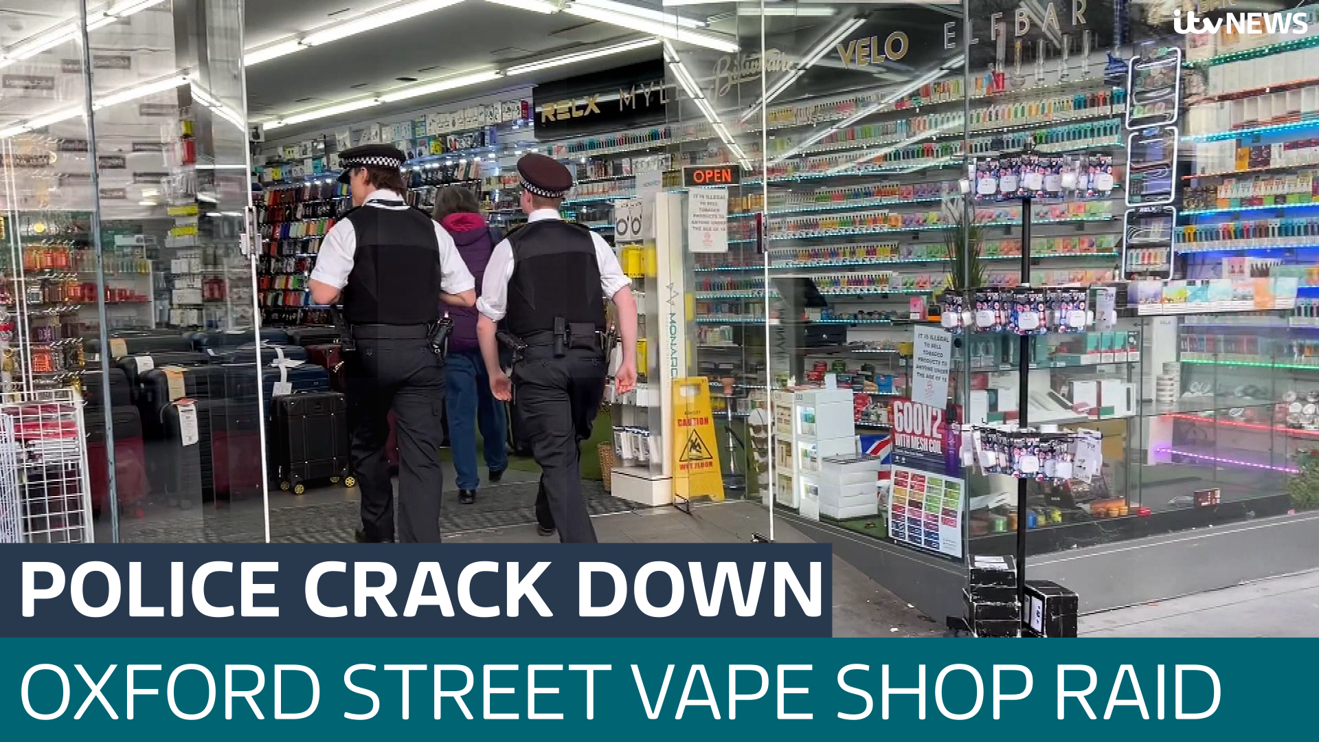 Trading standards officers find illegal strength vapes and electrical goods on Oxford Street