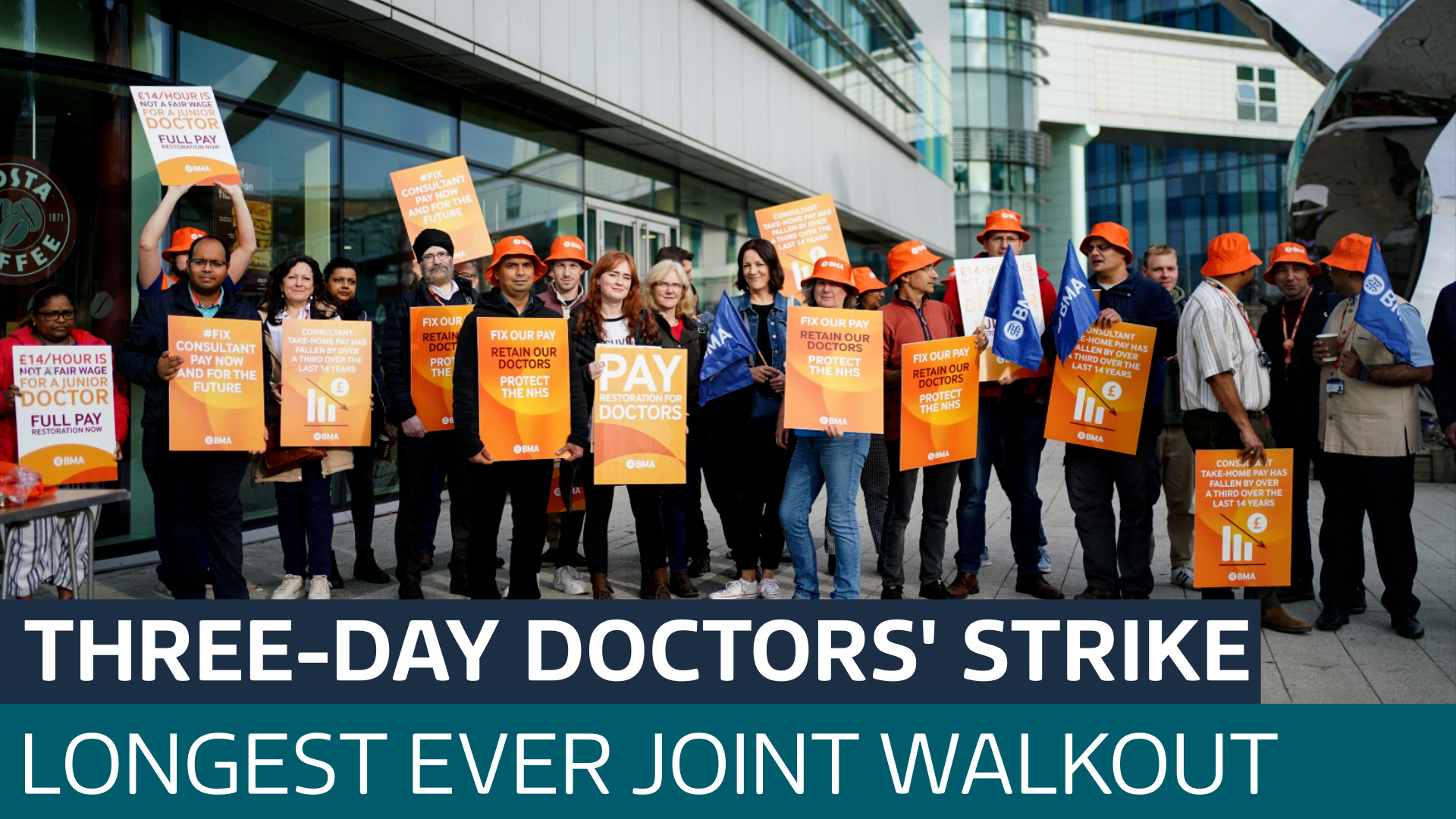 Hospital Consultants And Junior Doctors Strike In Longest-ever Joint ...