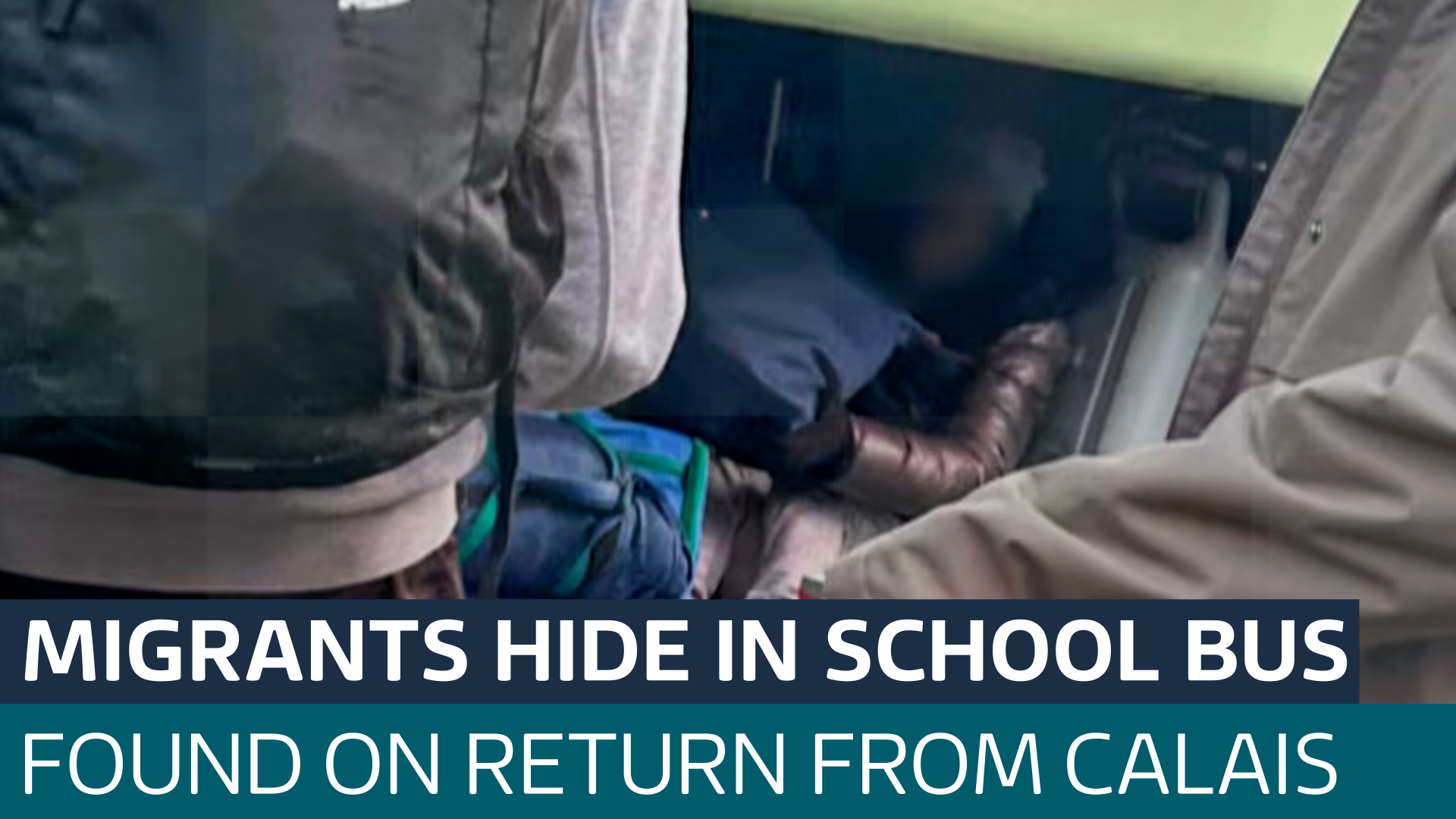 Two suspected migrants found hiding in school bus returning from France
