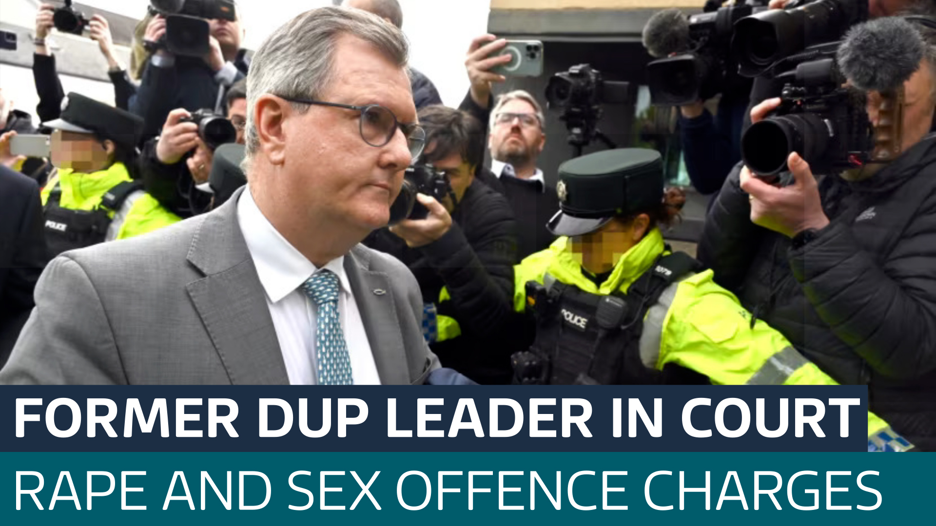 Former DUP leader Sir Jeffrey Donaldson in court over alleged historical  sex offences