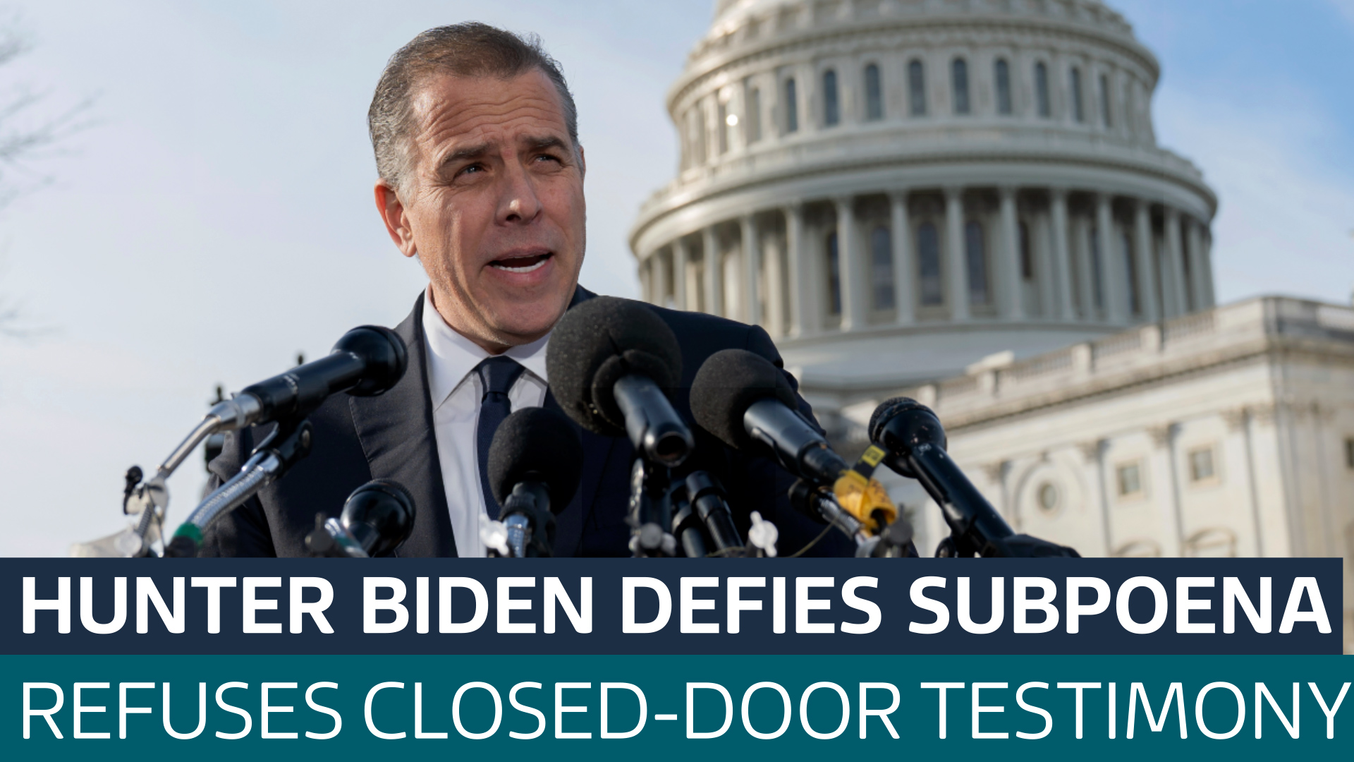 Hunter Biden Defies Republican Subpoena To Testify Behind Closed Doors ...