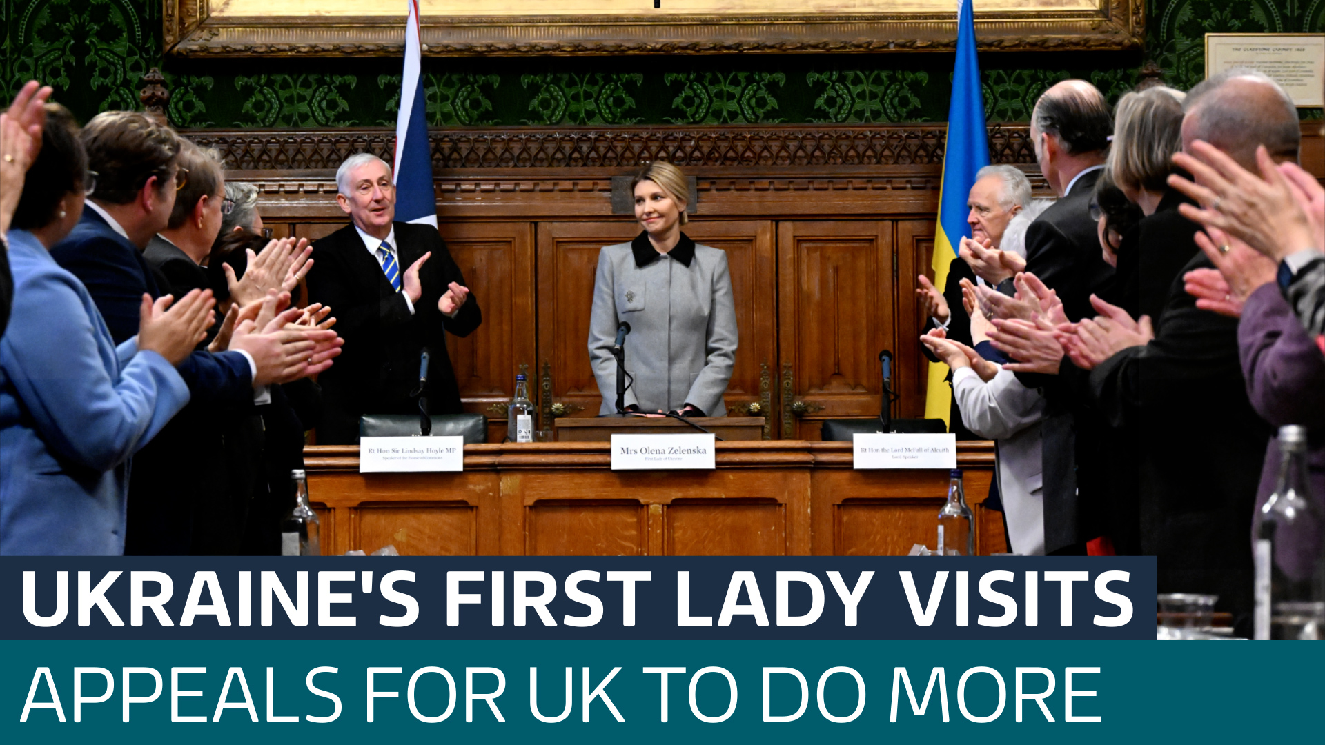 Ukraines First Lady Appeals For Help From Uk To End Her Countrys