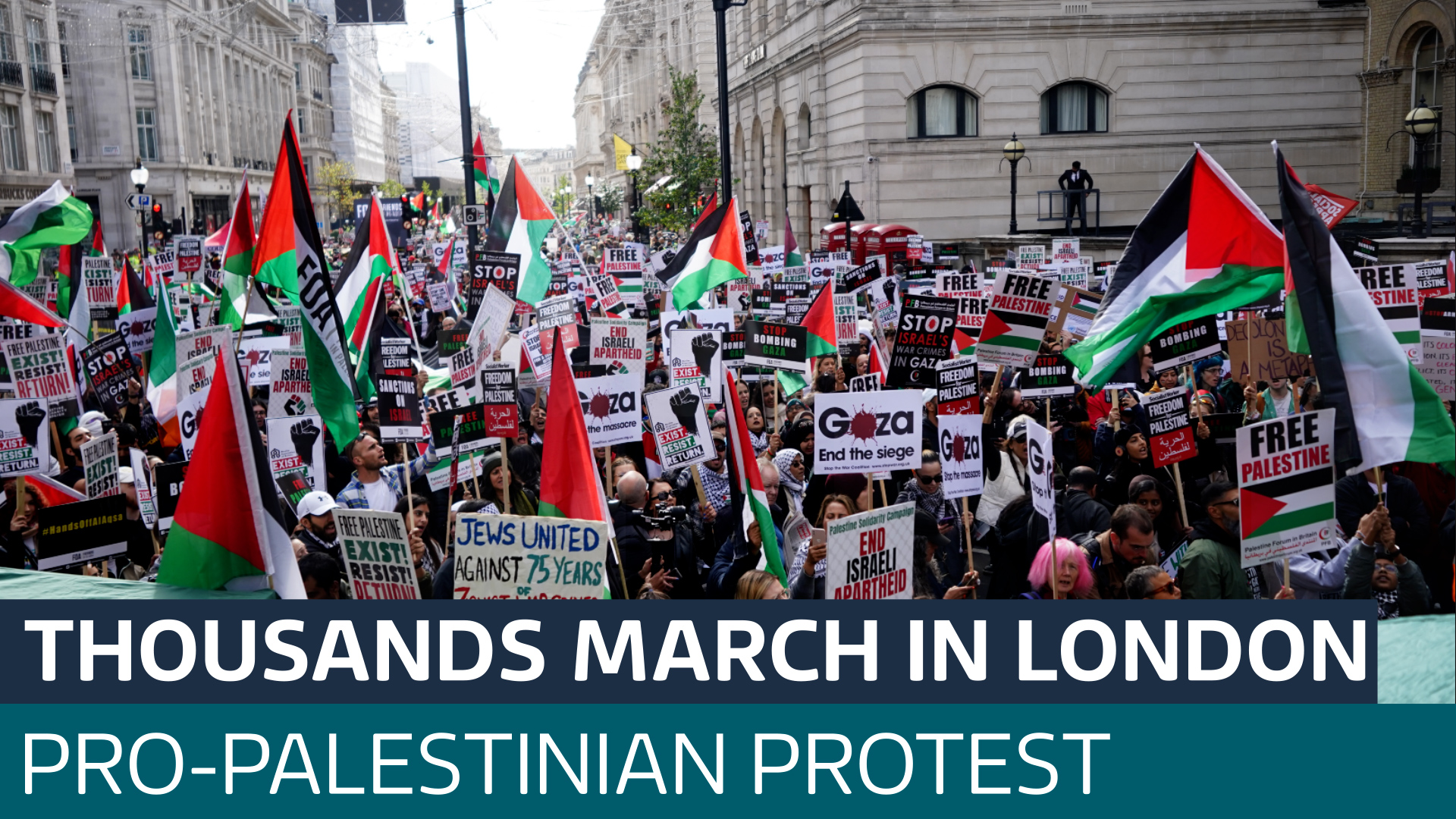 Thousands march through London in pro-Palestinian protest - Latest From ...