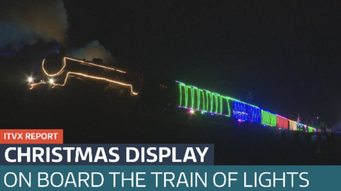 All aboard Dartmouth's Train of Lights Latest From ITV News