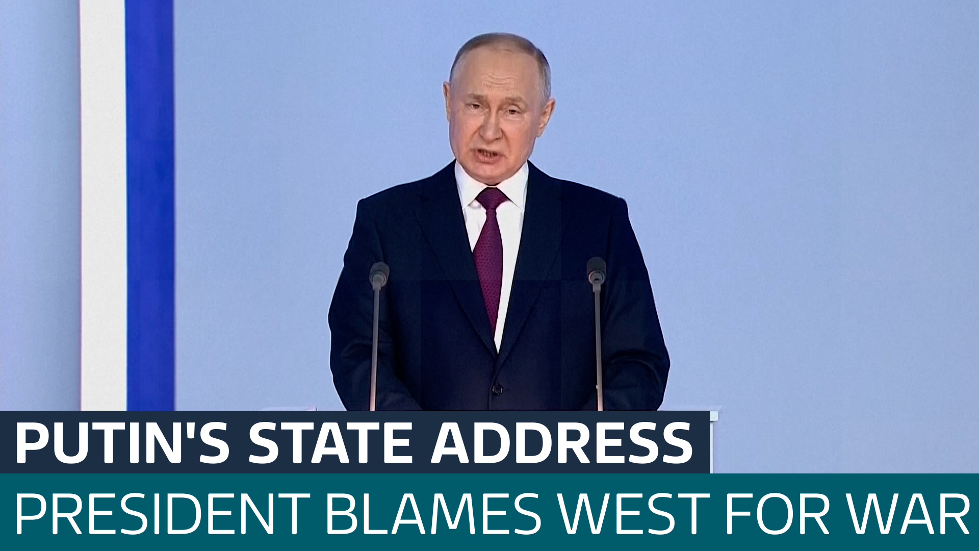 Russia's President Putin Blames West For Starting Ukraine War In State ...