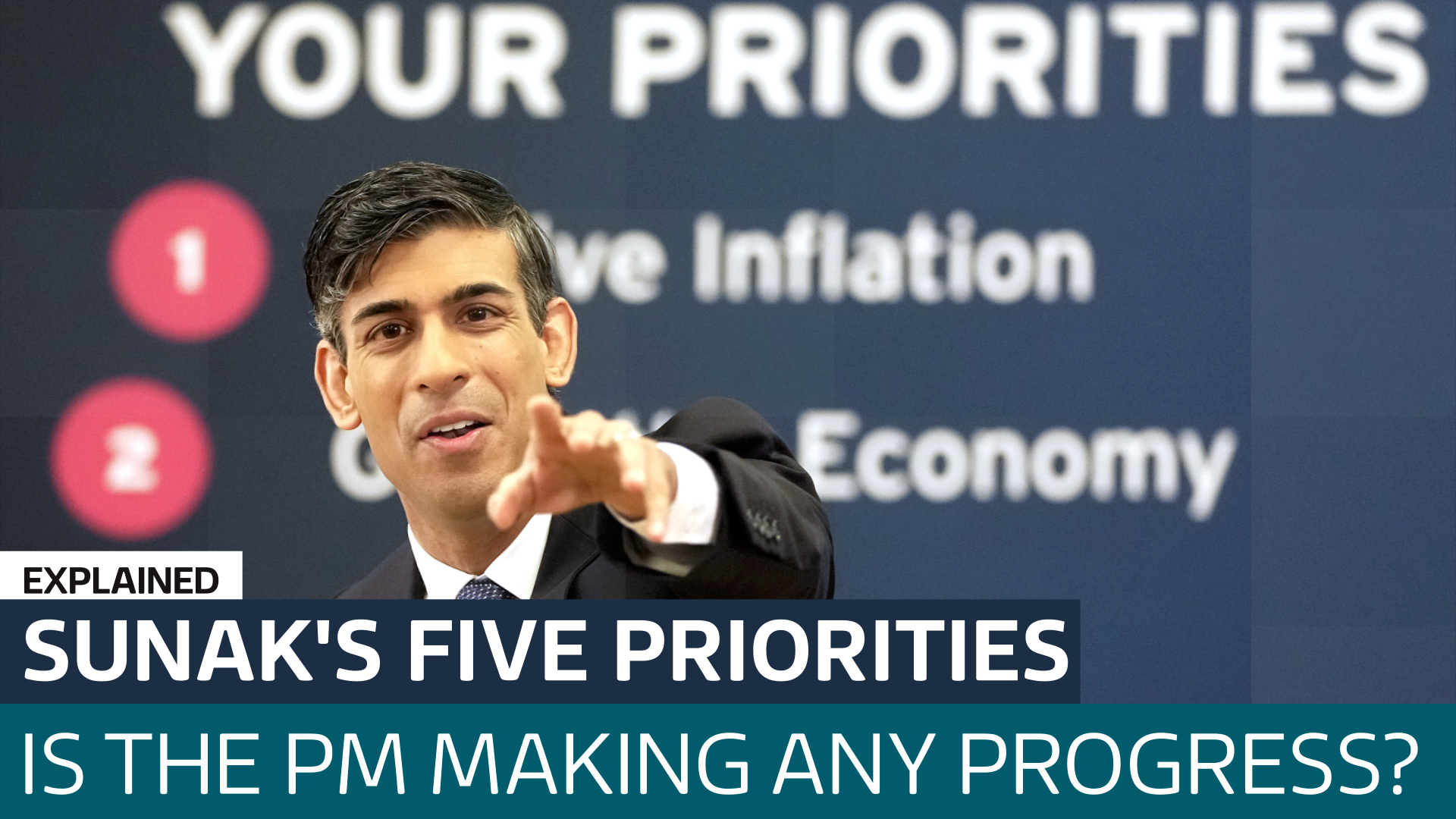 Is Rishi Sunak On Track To Meet His Five Pledges To The Public ...