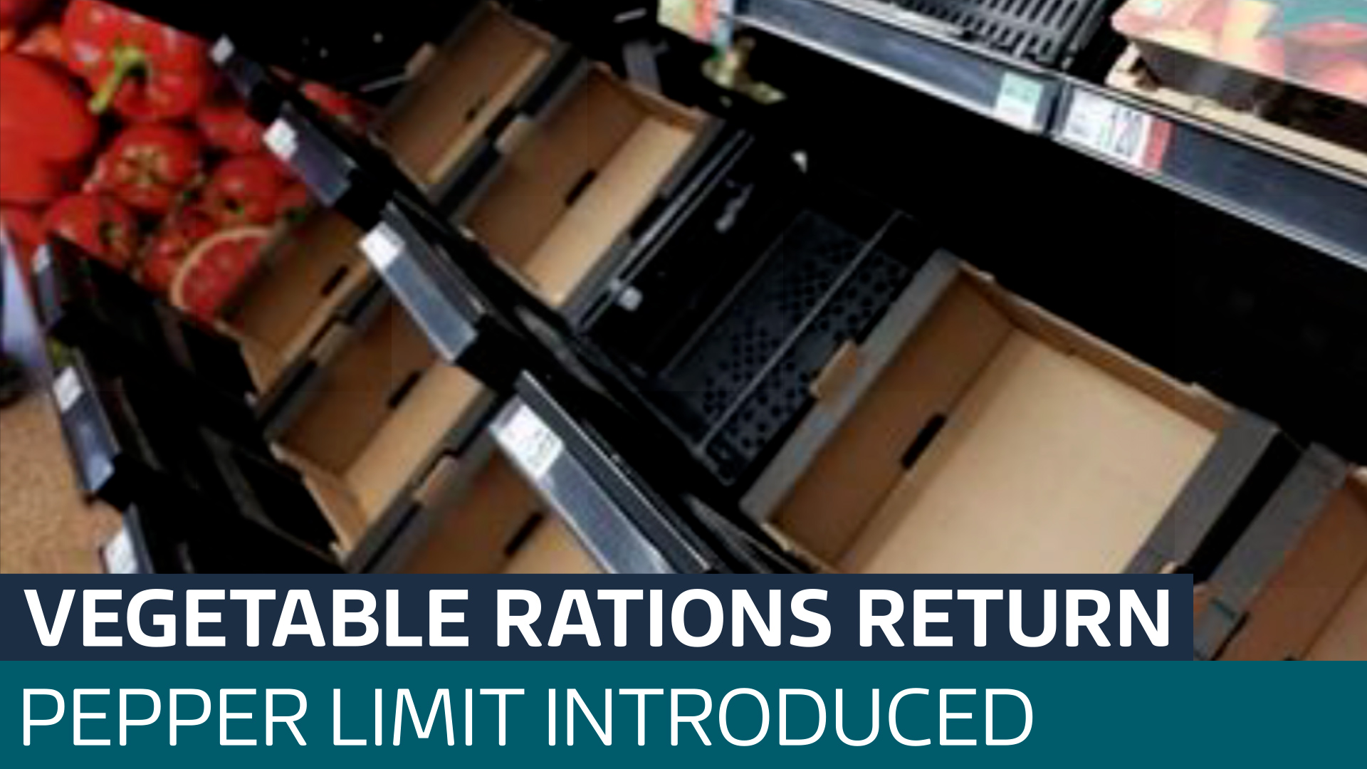 UK vegetable shortage returns as cold snap in Europe prompts pepper