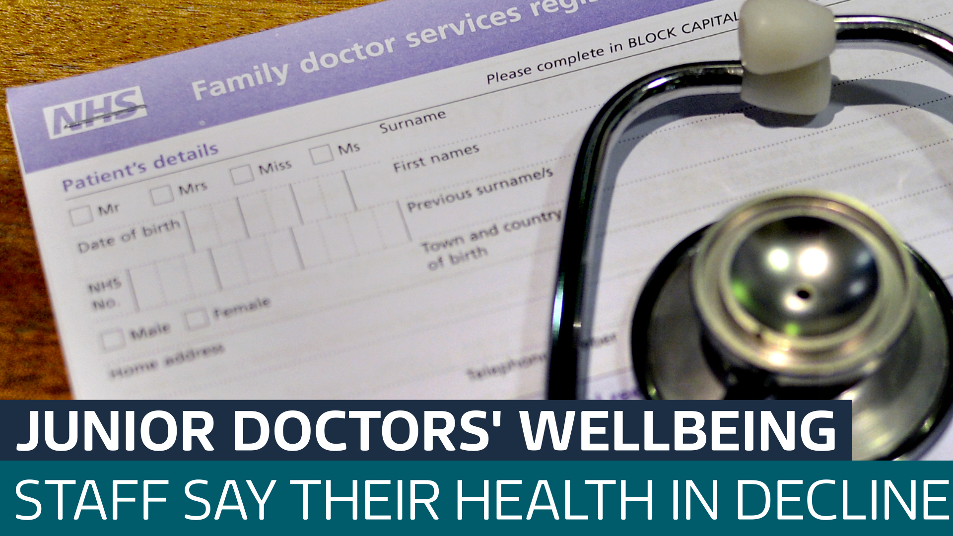 As pressure piles on NHS, junior doctors say their health and wellbeing