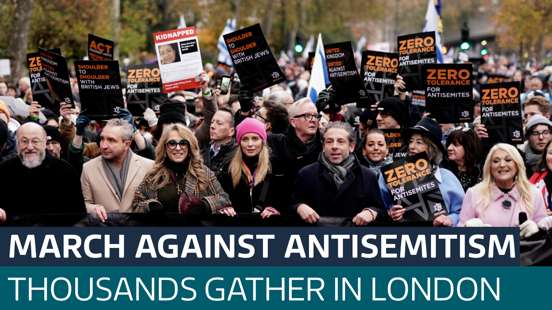 Thousands Of People Attend Antisemitism March, As Tommy Robinson Is ...