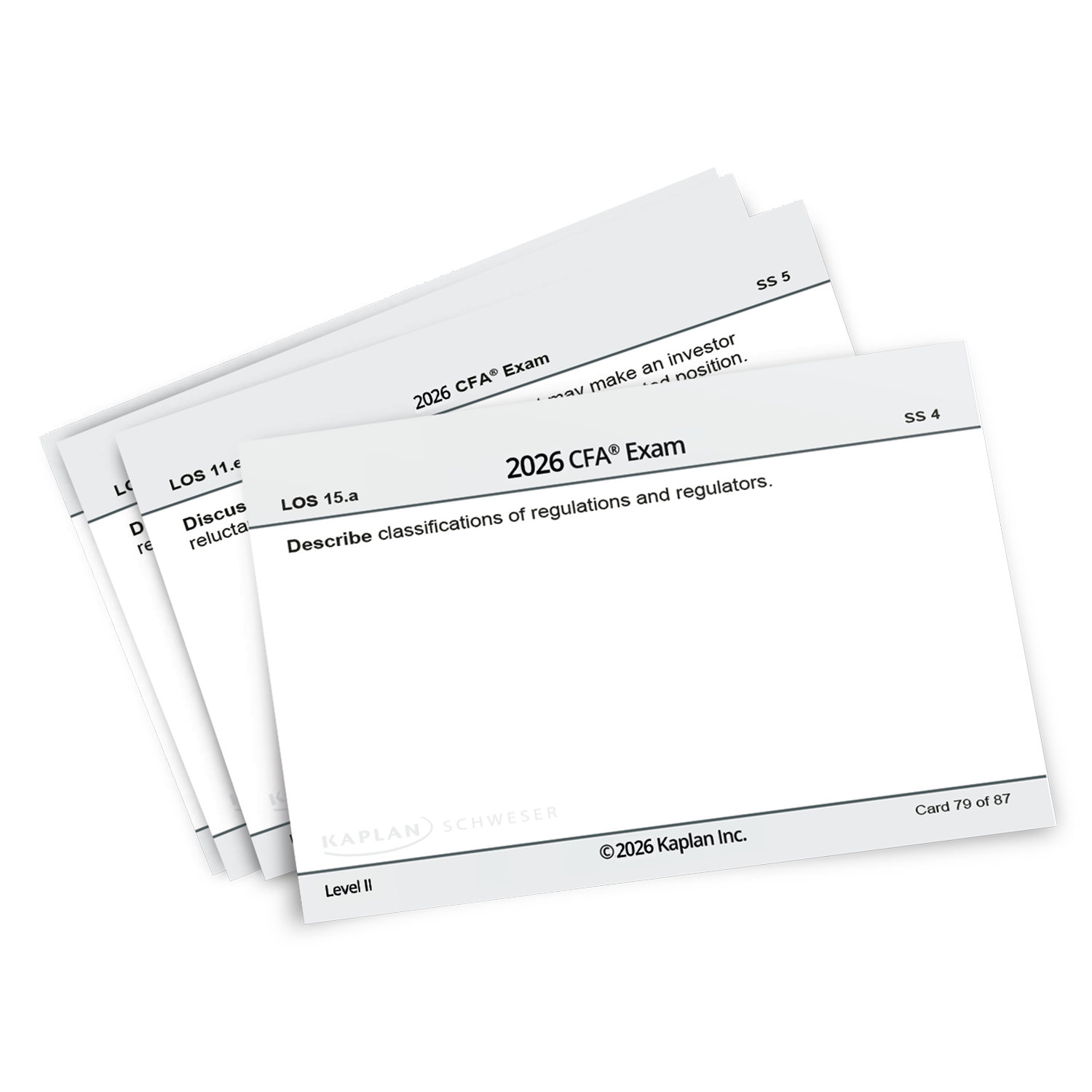 CFA Level 2 Flashcards - Kaplan Schweser