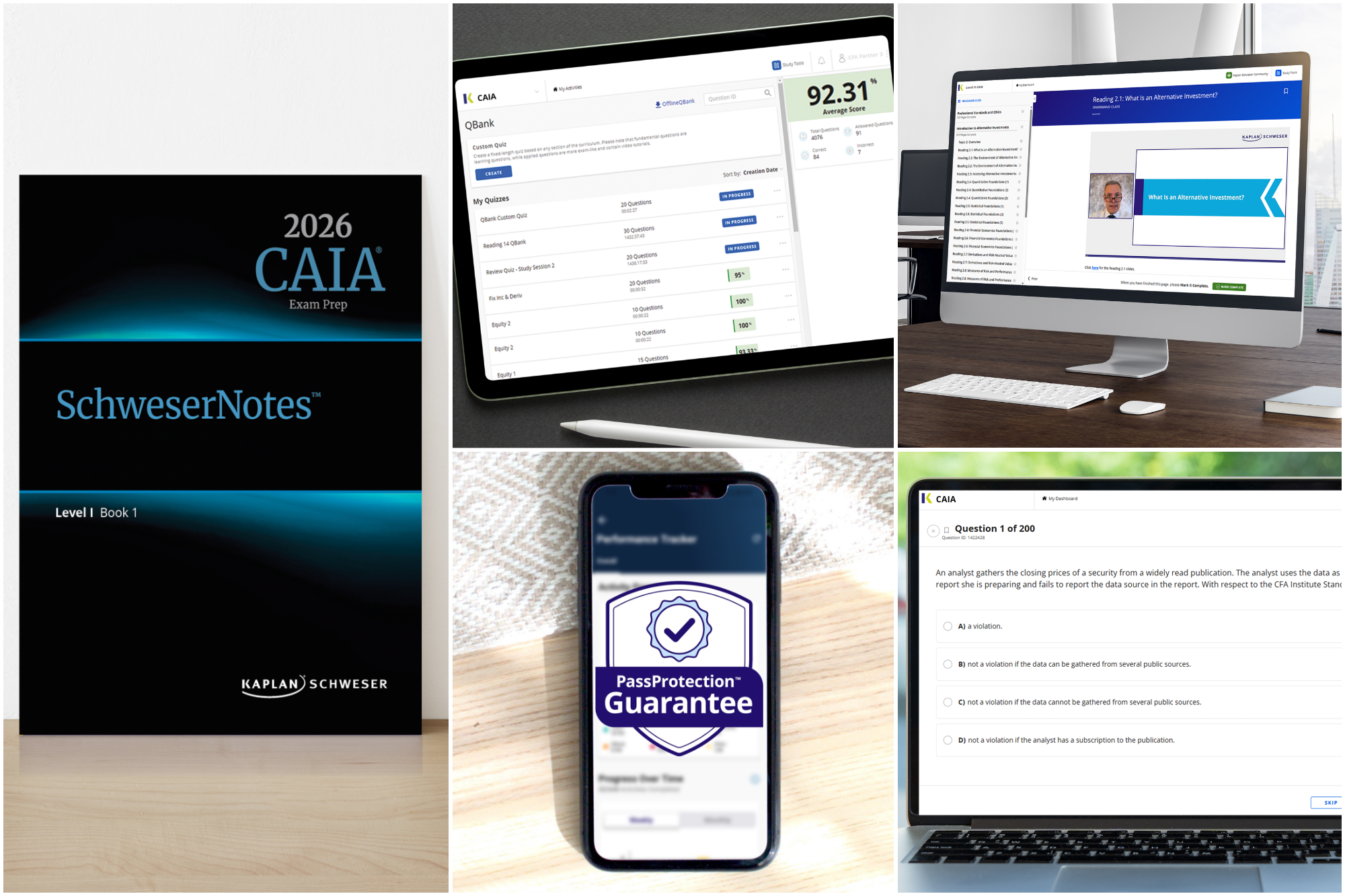 CAIA Level 2 Study Materials: Schweser Notes - Kaplan Schweser