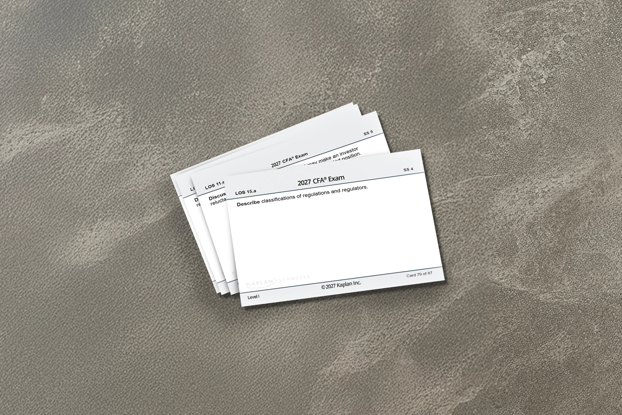 2027 - cfa - flashcards - level i