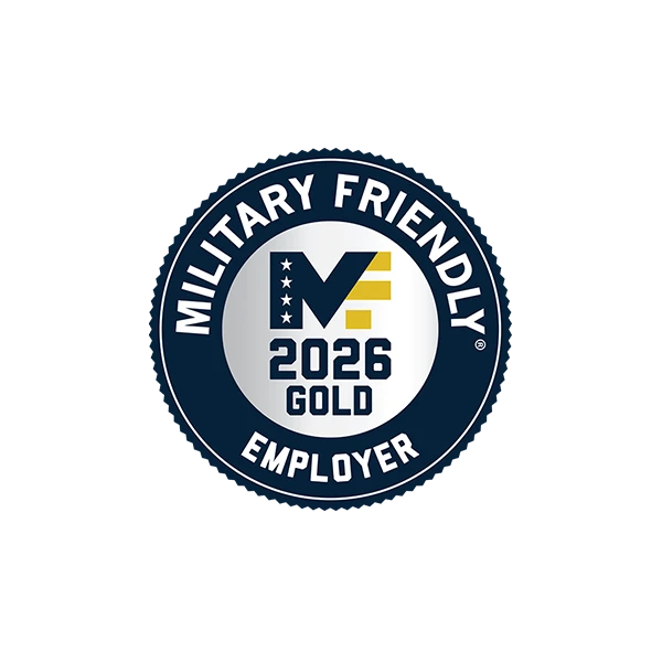 Logo: 2026 Military Friendly Gold Seal Employer