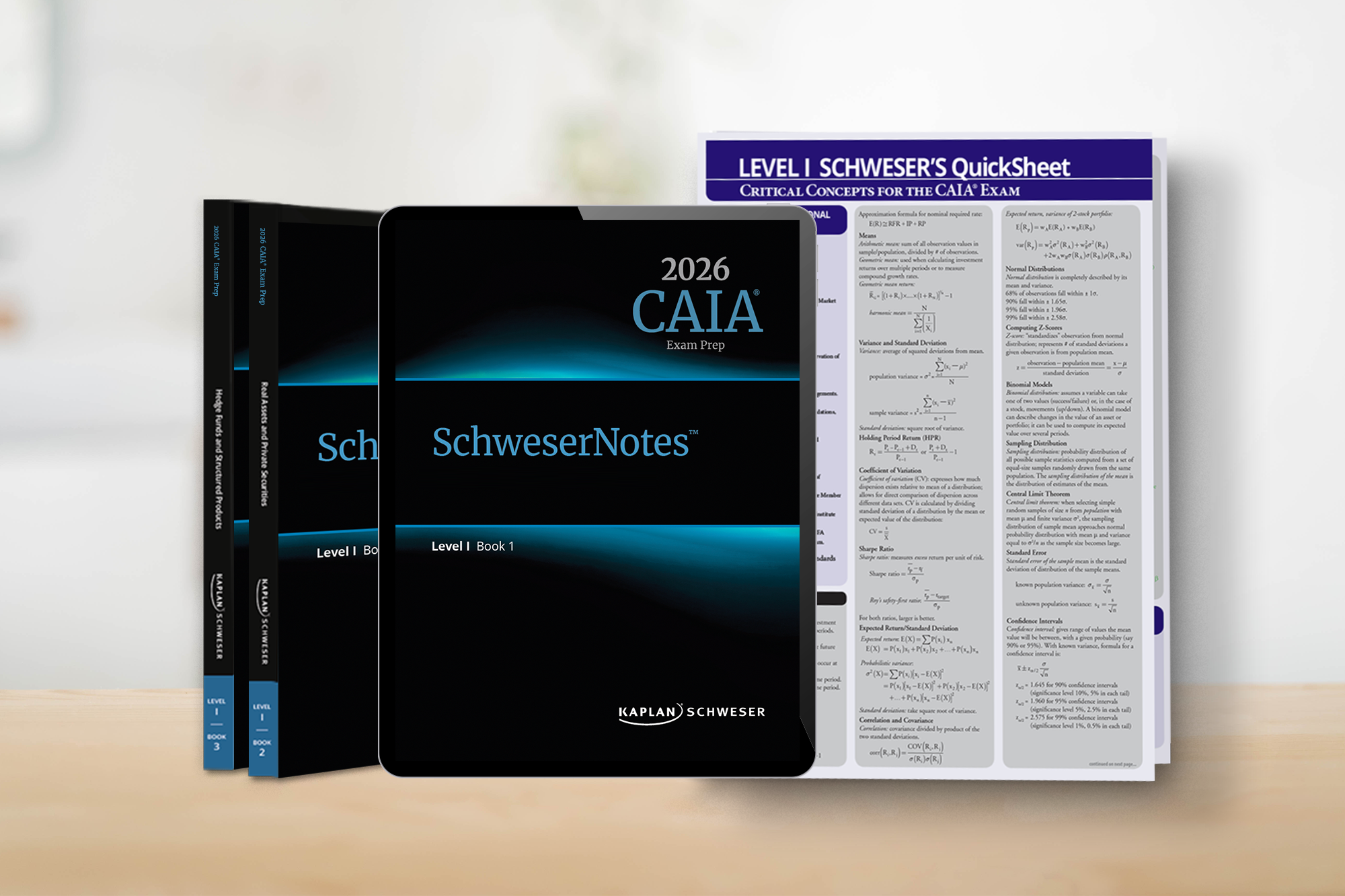 CAIA Level 1 Study Materials: Schweser Notes - Kaplan Schweser