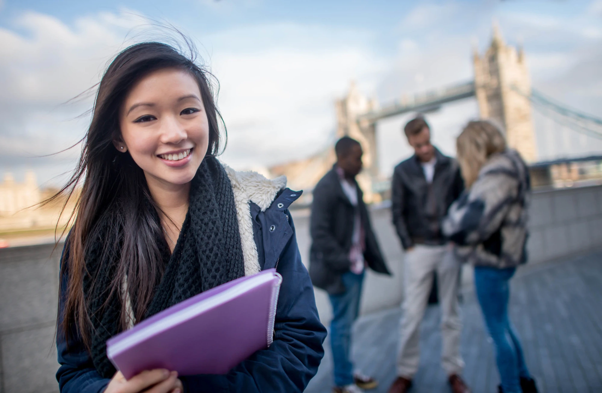 group of students outside