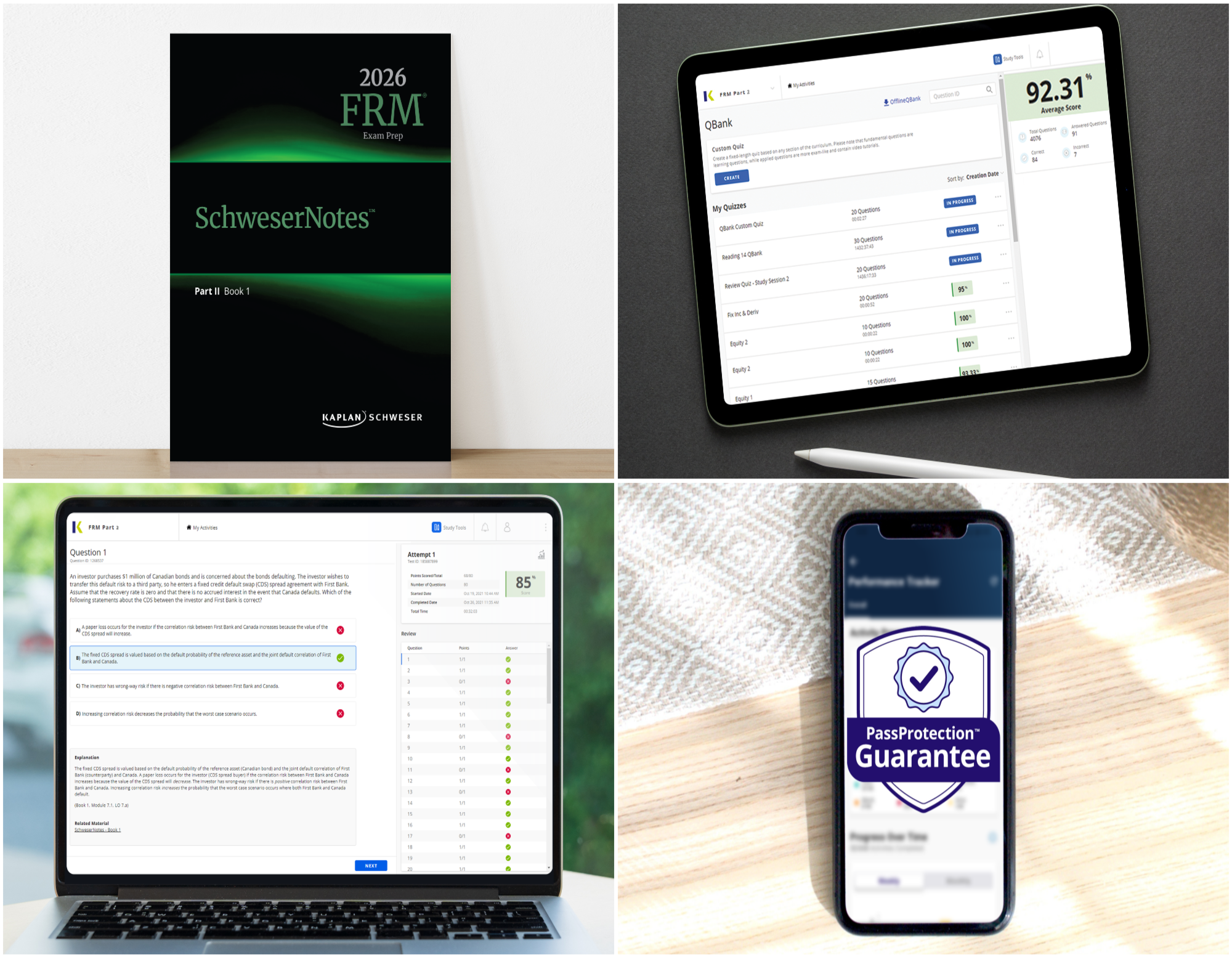 SchweserPro QBank Part 1, FRM Exam - Kaplan Schweser